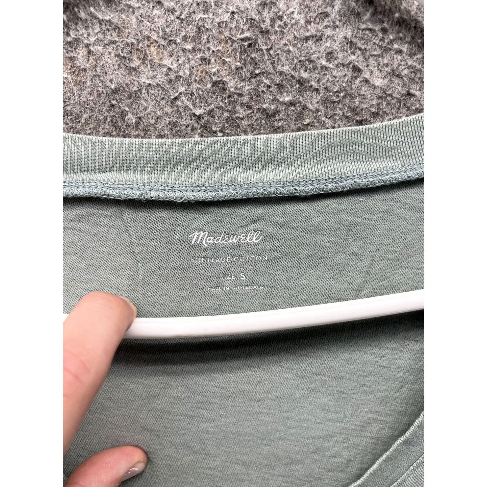 Madewell Madewell Shirt Womens Small Green Softfade Cotton V Neck Short Sleeve Jersey Top Size S / US 4 / IT 40 - 2 Thumbnail