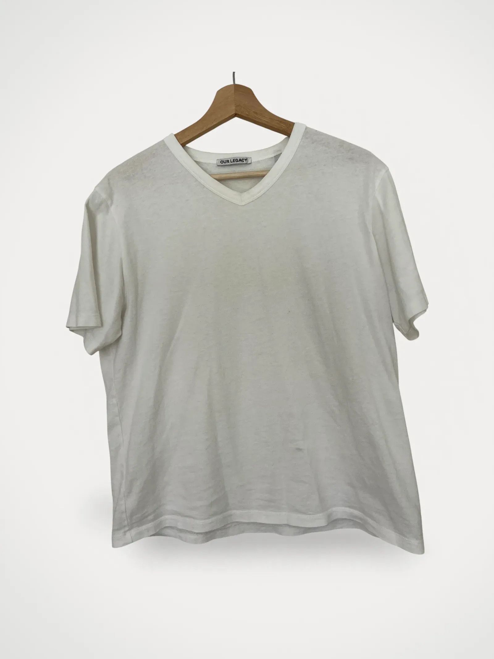 Our Legacy Our Legacy White army jersey Short Sleeve T-shirt Size M / US 6-8 / IT 42-44 - 1 Thumbnail