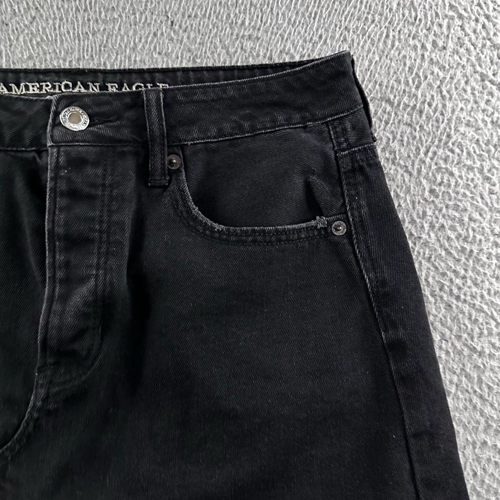 American Eagle Outfitters American Eagle Skirt Black Size 6 Mini Denim Stretch Cotton Blend Womens Size 28" / US 6 / IT 42 - 3 Thumbnail