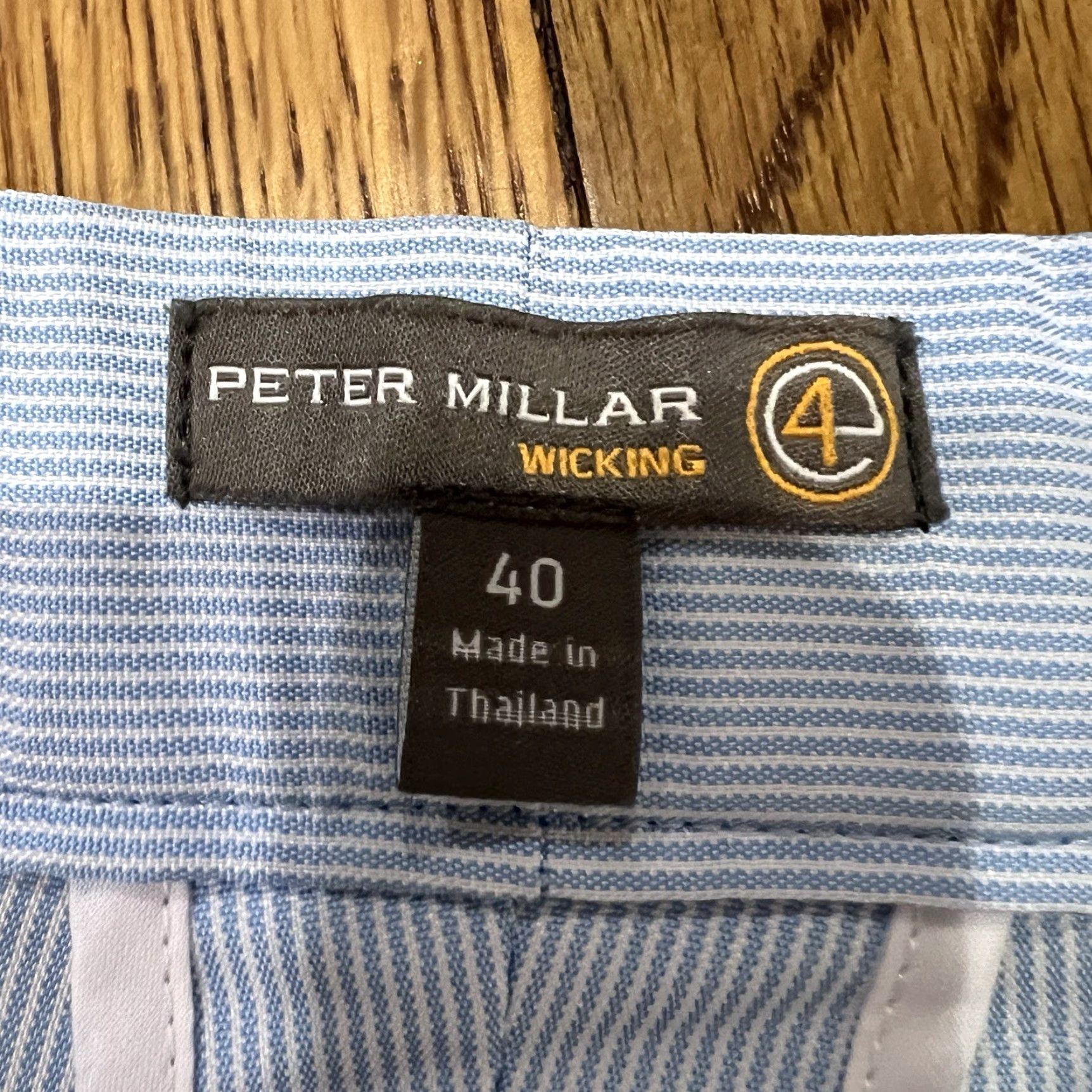 Peter Millar Peter Millar Shorts Wicking E4 Blue & White Striped Polyester size 40 Size US 40 / EU 56 - 3 Thumbnail