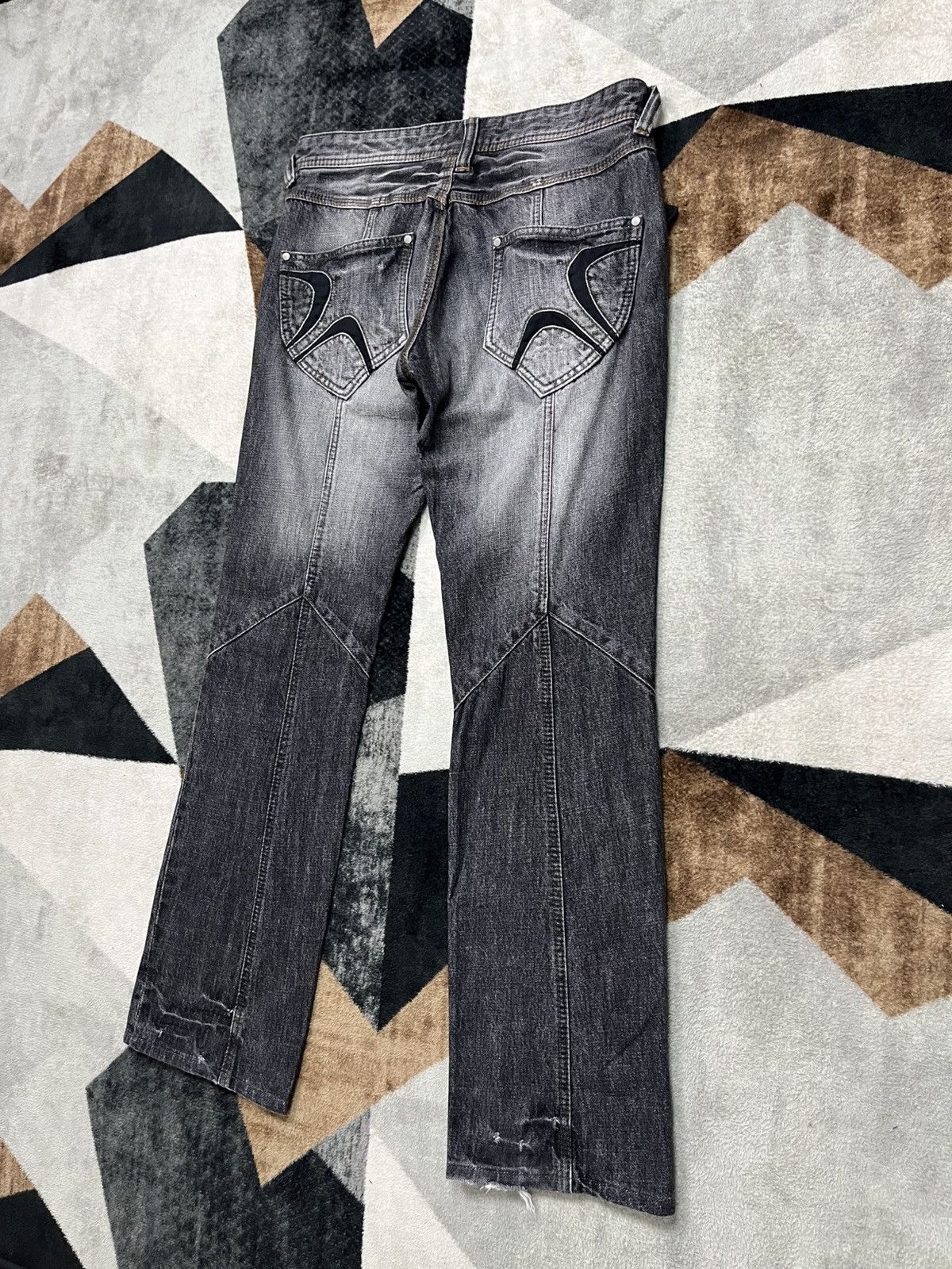 Other Y2K Hideaways Nicole Nfcm Flared Distress Punk Jeans Size US 31 - 11 Thumbnail