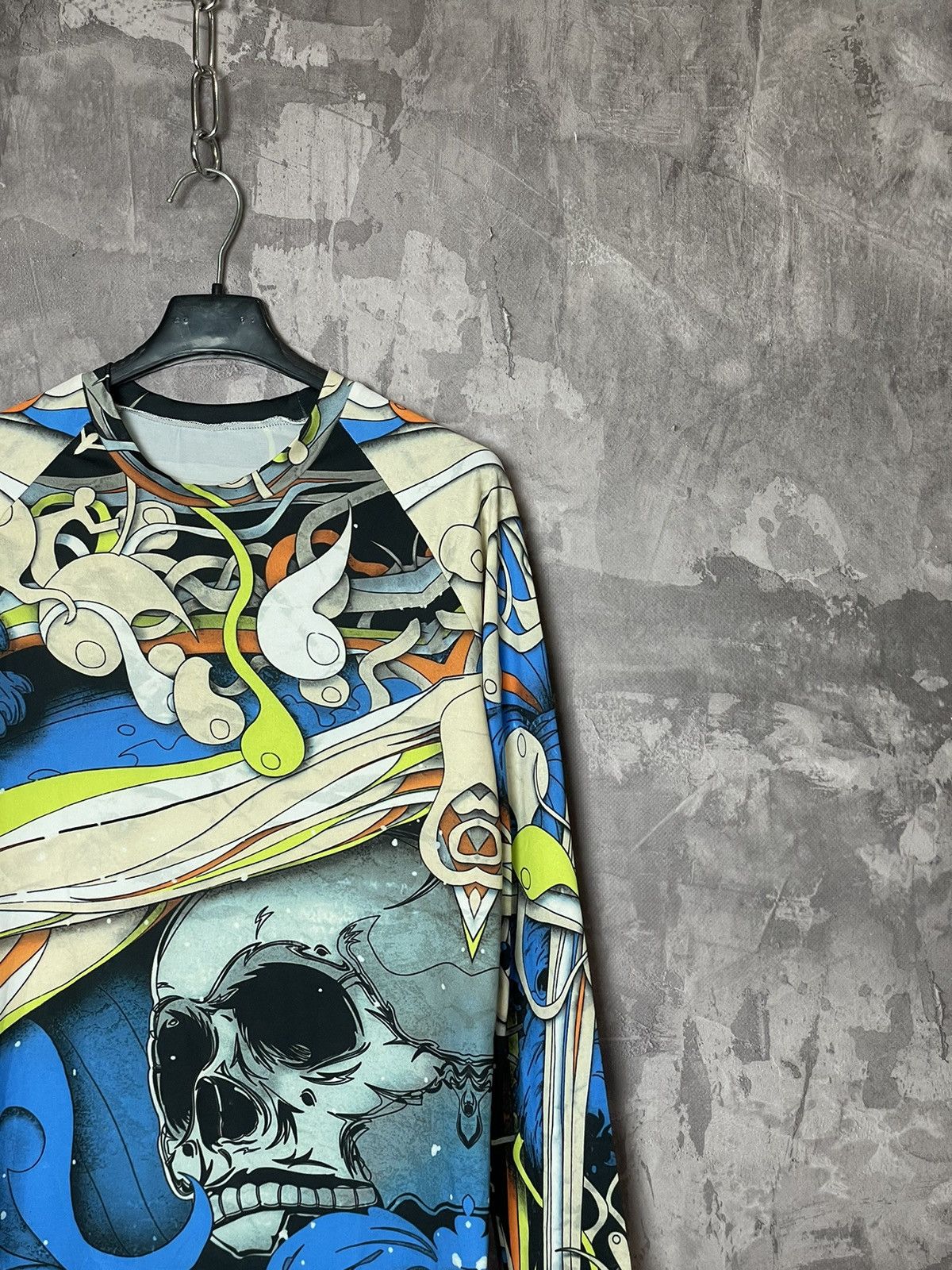 Affliction × Ed Hardy × Vintage Rare Mma Elite Thermal Longsleeve Y2K Affliction Style Size M / US 6-8 / IT 42-44 - 3 Thumbnail