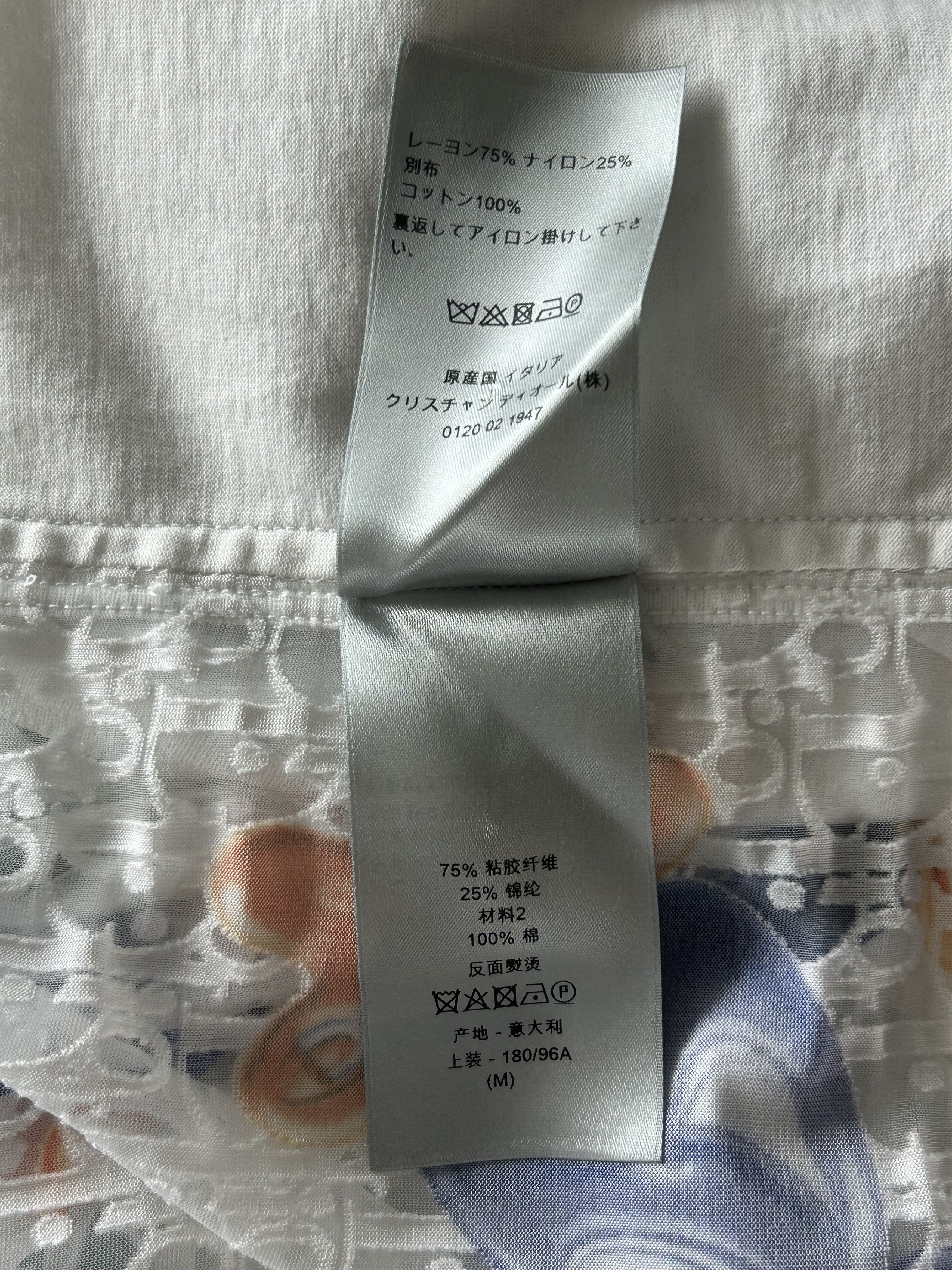 Dior Dior Kenny Scharf White Oblique Faces Transparent T-Shirt Size US M / EU 48-50 / 2 - 5 Thumbnail