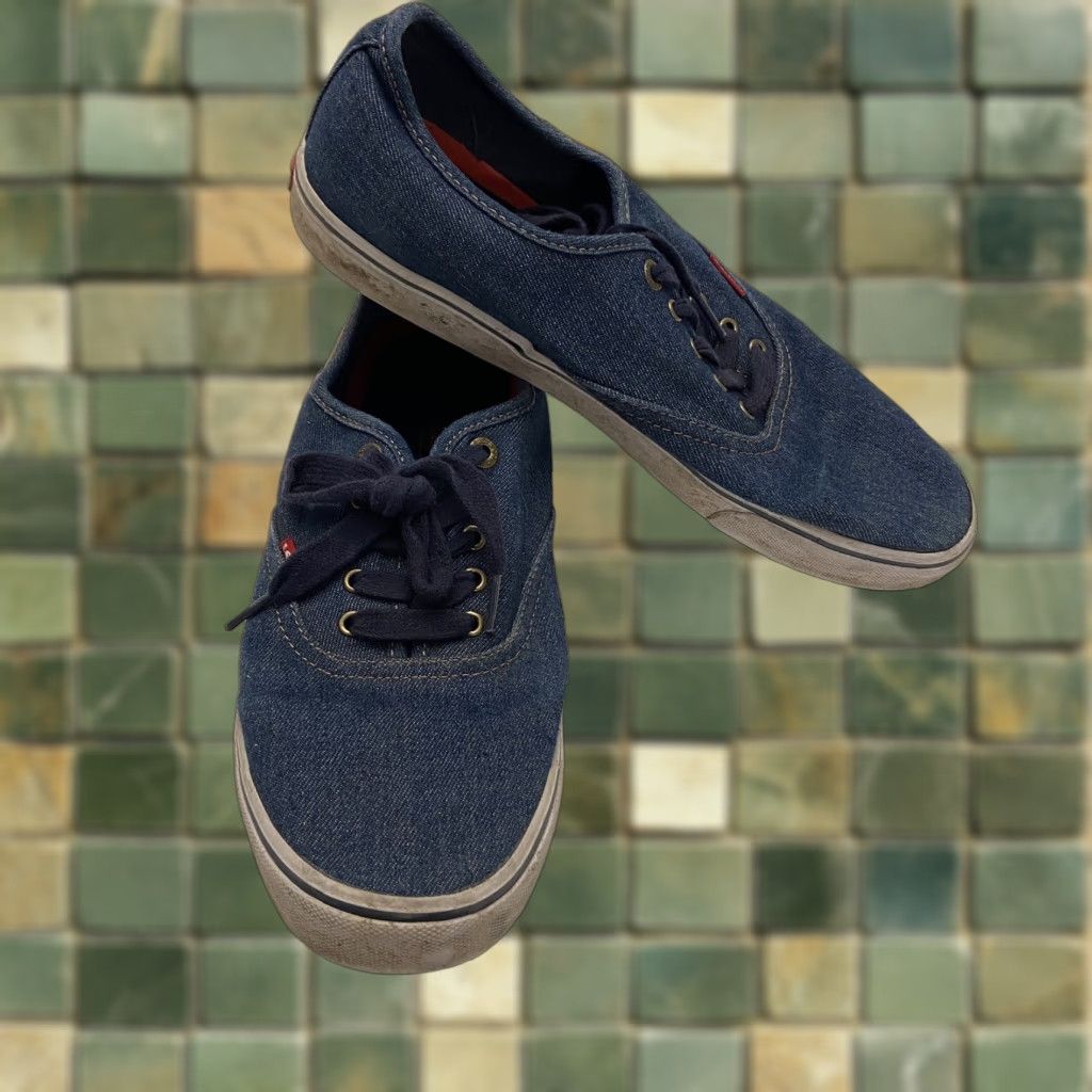 Denime Levi's Sneaker Denim Blue Canvas Men 9.5 Size US 9.5 / EU 42-43 - 1 Thumbnail