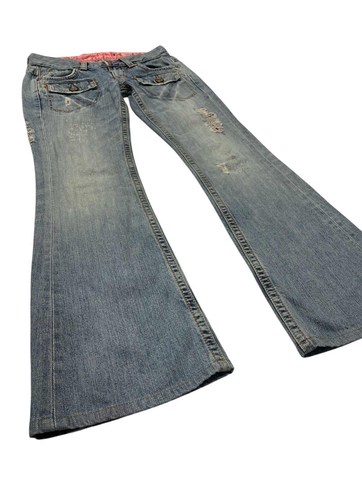 If Six Was Nine Flared Japanese Brand Jeans Size US 29 - 1 Thumbnail