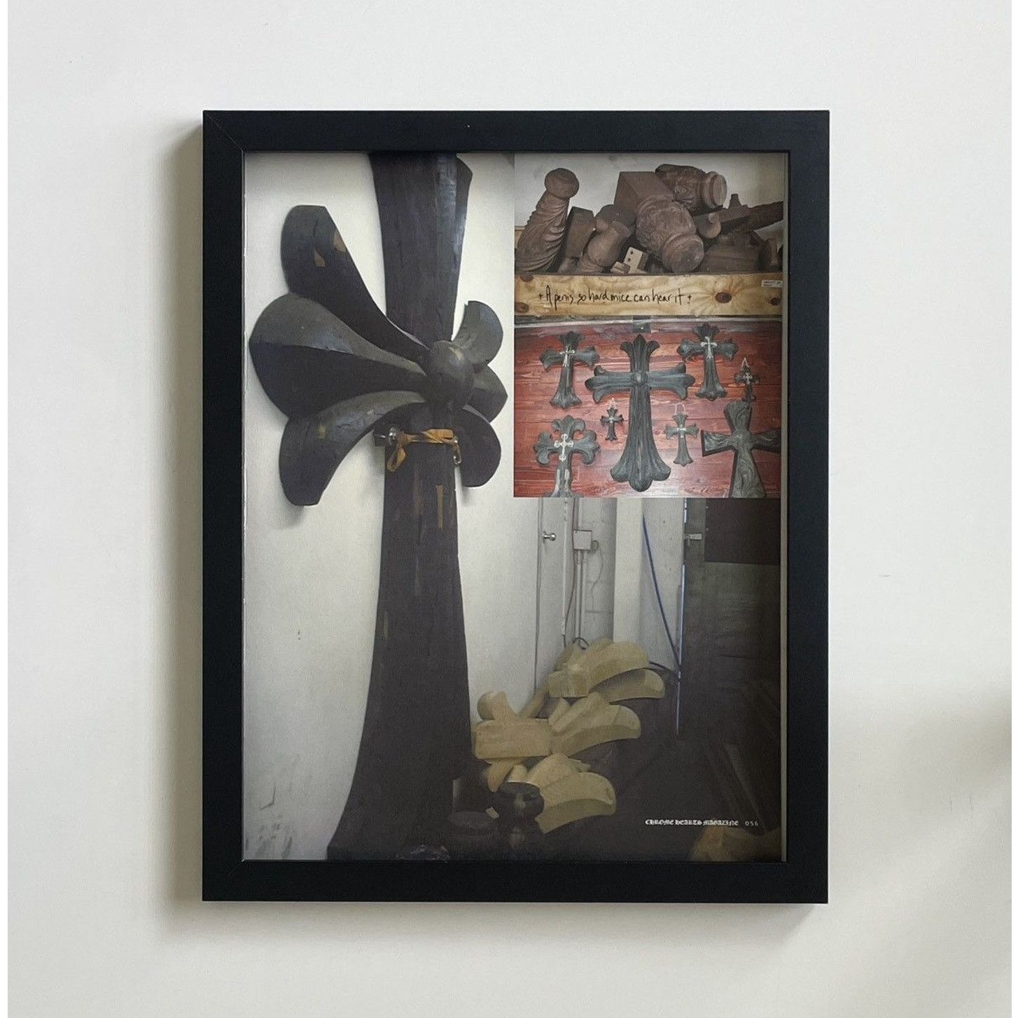 Chrome Hearts × Japanese Brand × Vintage Chrome Hearts wooden crosses photo Poster framed 11x14 Size ONE SIZE - 1 Thumbnail