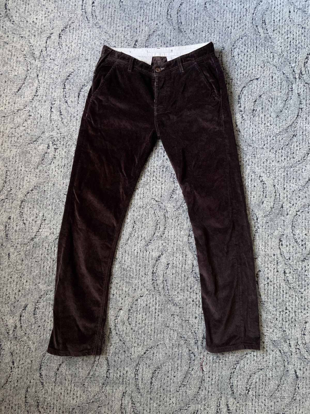 image of Scarti Lab Corduroy Brown Pants Japanese Size 31, Men's