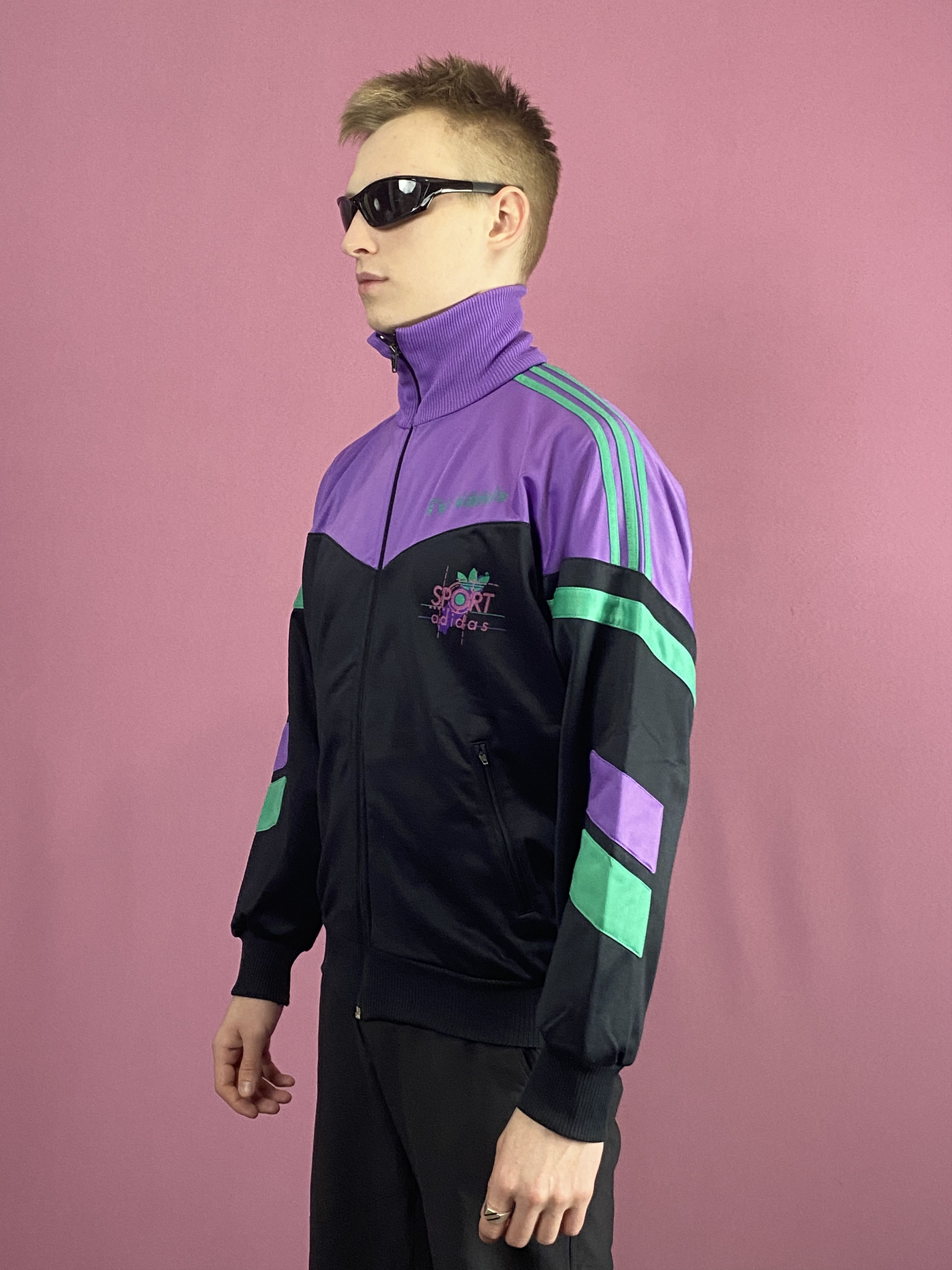 Adidas × Vintage 90s Adidas Vintage Men's Track Jacket - M Size US M / EU 48-50 / 2 - 2 Thumbnail