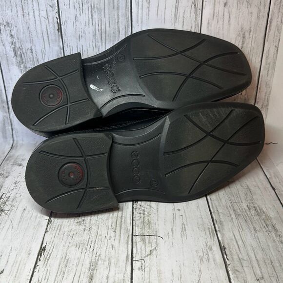 Ecco ECCO Men’s New Jersey Loafer Shoes Leather Black Slip On siz Size US 8 / EU 41 - 11 Thumbnail