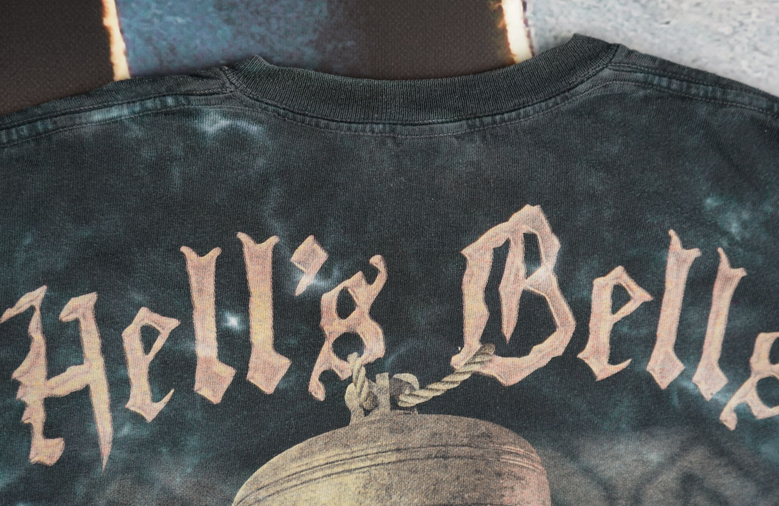 Band Tees × Liquid Blue × Vintage 2010s ACDC Hells Bells Liquid Blue Tie Dye T-Shirt Size US M / EU 48-50 / 2 - 10 Thumbnail
