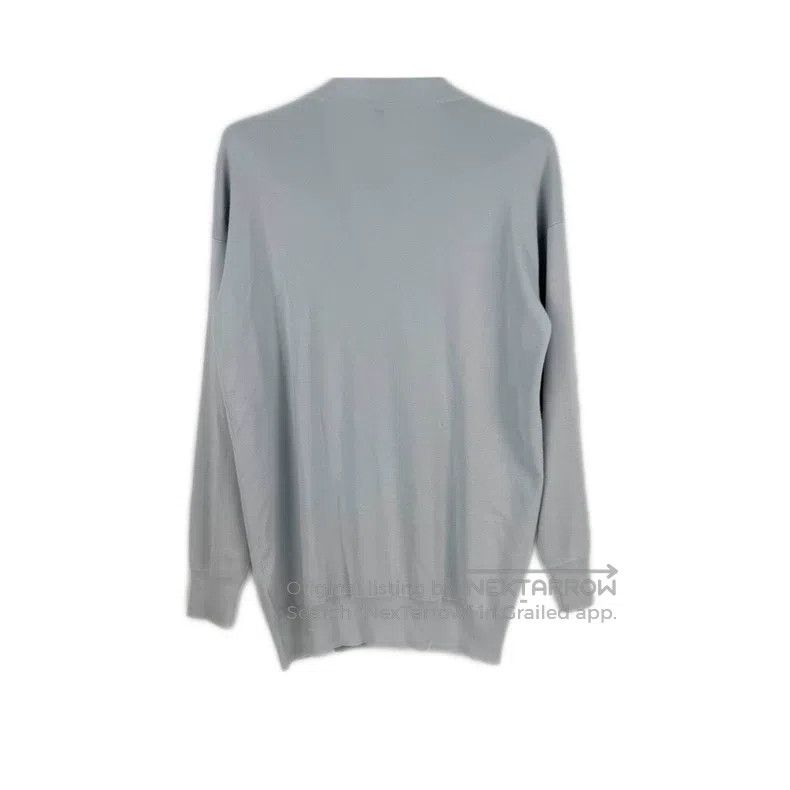 Hermes Hermes Light blue silk and cashmere cardigan Size XXS / US 00 / IT 34 - 2 Thumbnail