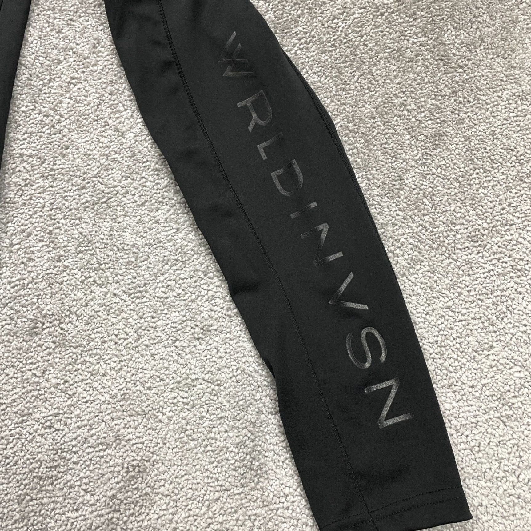 Vintage VINTAGE Wrldinvsn Compression Leggings Womens Small Black High Rise Athletic Gym 24x25 Size 28" / US 6 / IT 42 - 4 Thumbnail