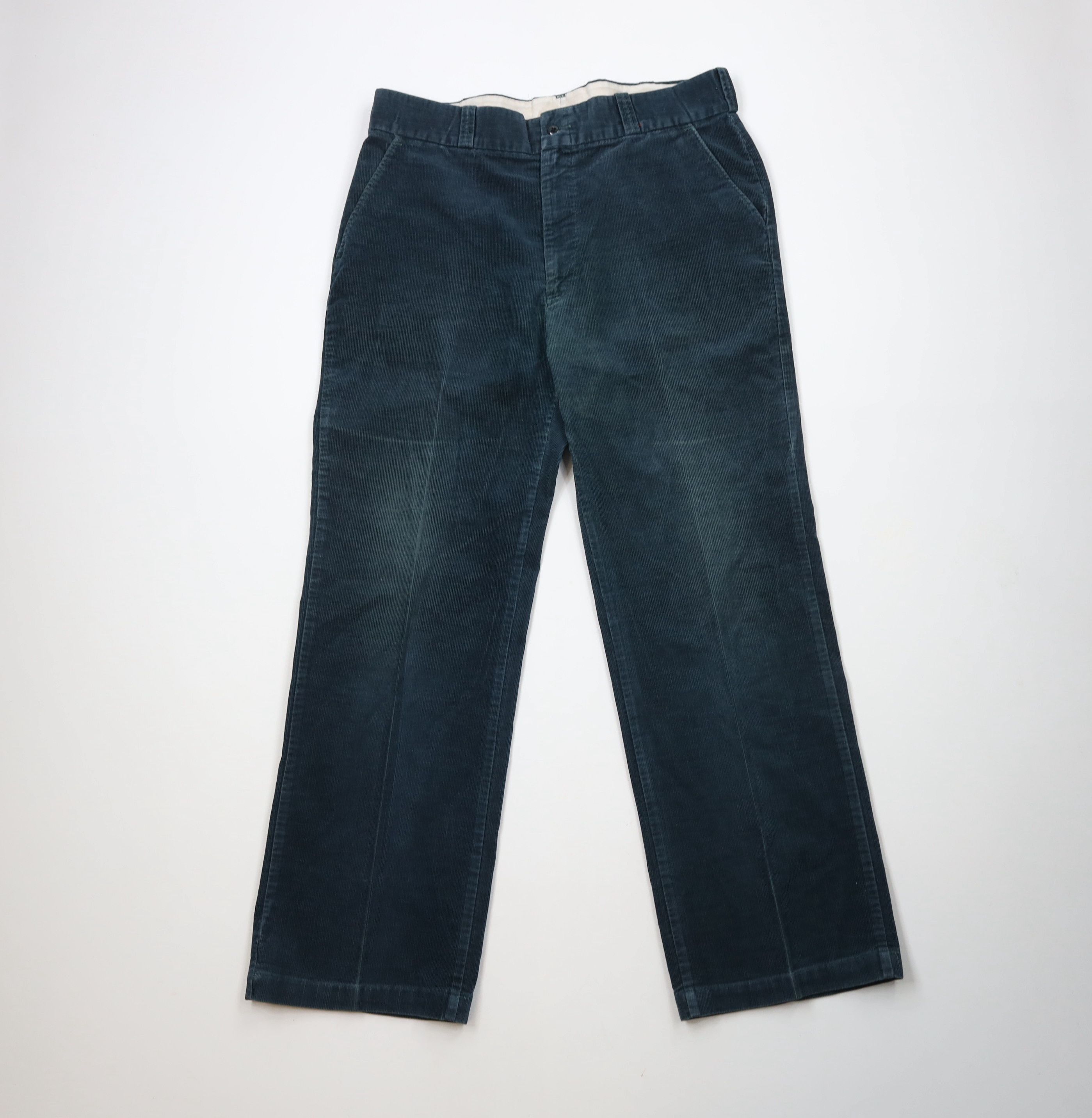 Vintage Vintage 70s Streetwear Corduroy Wide Leg Chino Pants USA Size US 36 / EU 52 - 1 Thumbnail