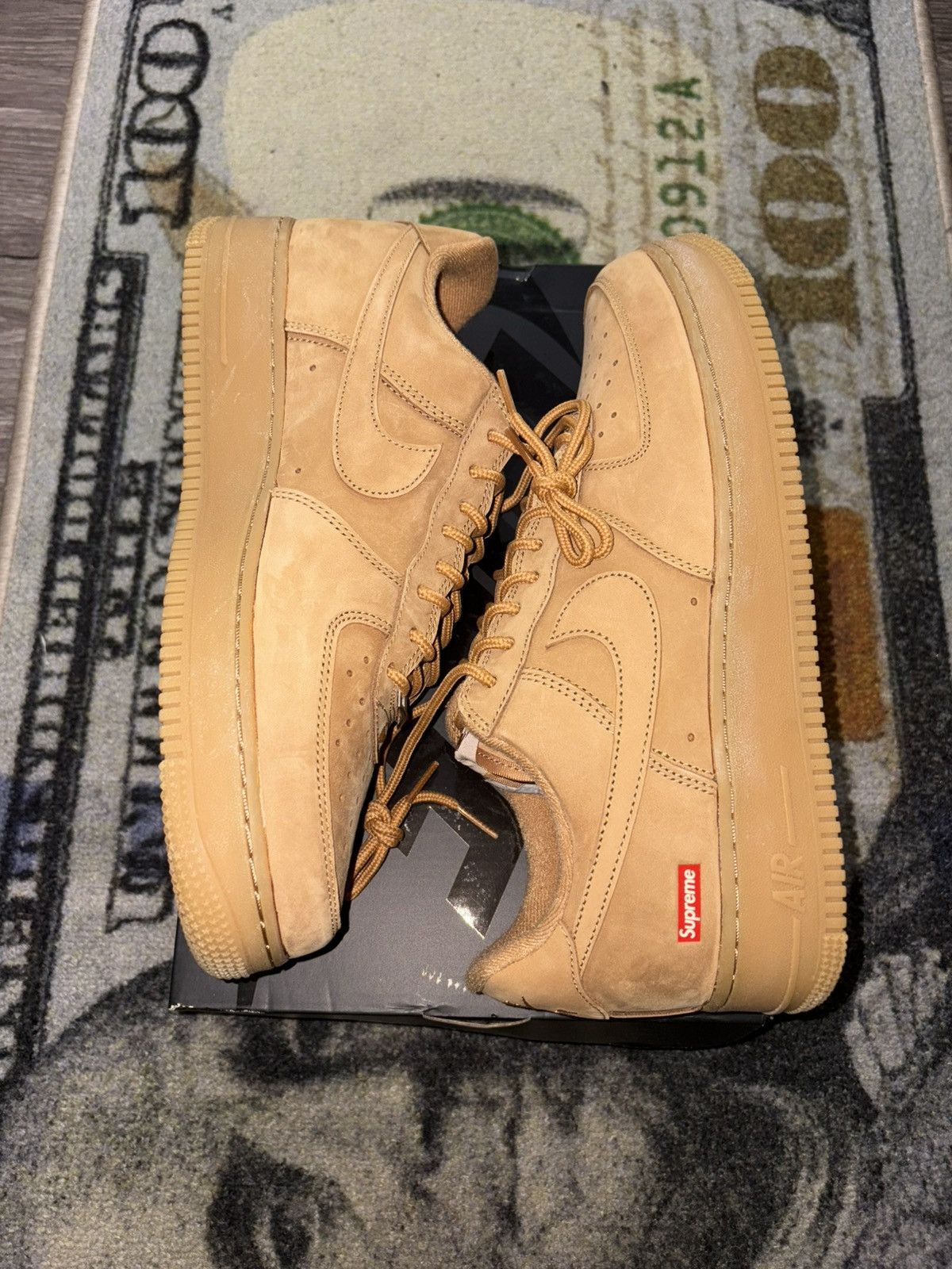 Nike × Supreme Supreme Nike Air Force 1 Low SP Wheat Size US 10.5 / EU 43-44 - 2 Thumbnail