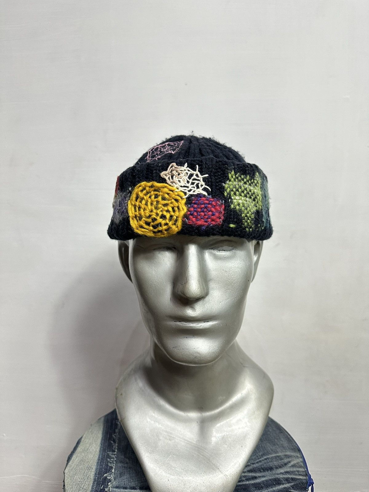 Handmade Custom Made Nice Design Art Knitted Spider Beanie Hats Size ONE SIZE - 1 Thumbnail