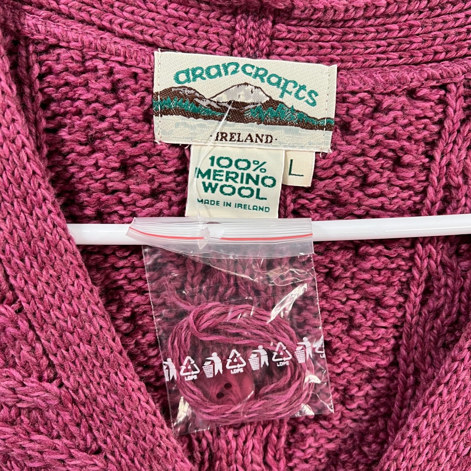Aran Crafts Aran Craft Merino Wool Women's Sweater Size L / US 10 / IT 46 - 3 Thumbnail