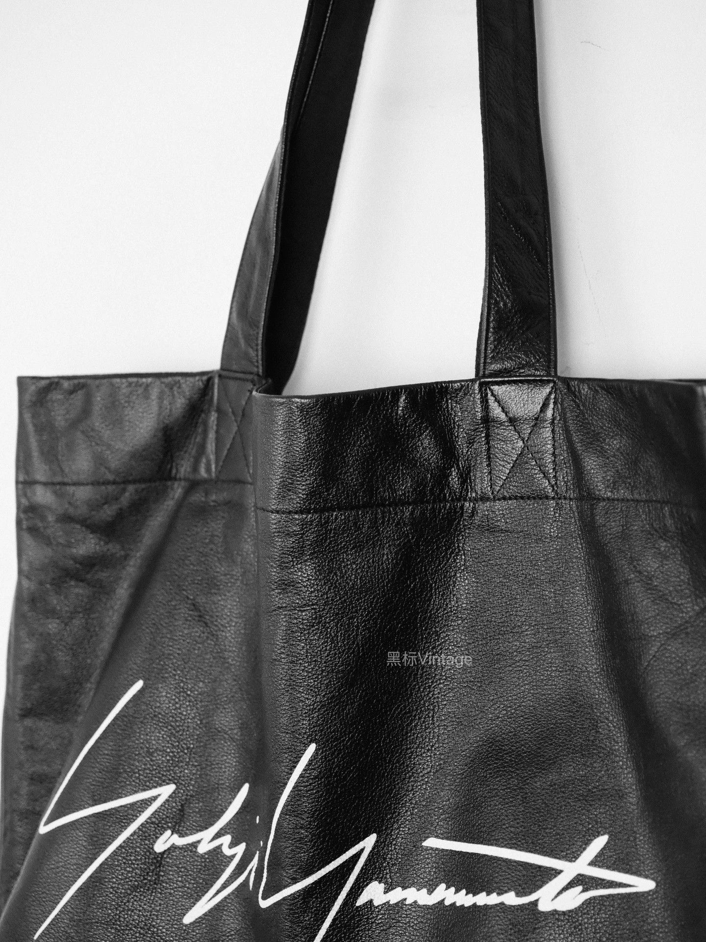 Yohji Yamamoto Yohji Yamamoto Vintage Aoyama Signature Cowhide Tote Bag Size ONE SIZE - 5 Thumbnail