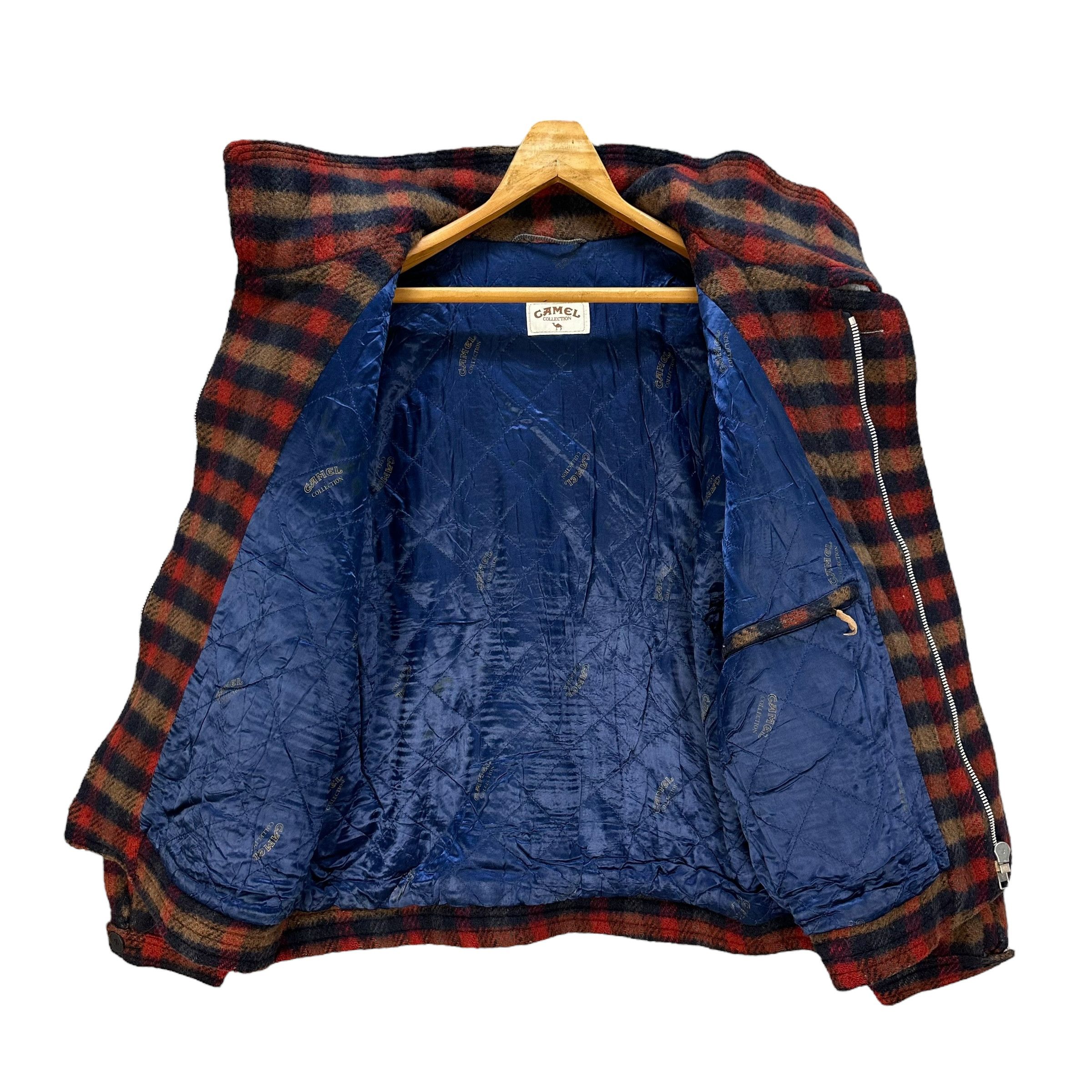 Camel CAMEL COLLECTION Turtleneck Tartan Wool Jacket #A57-1302 Size US L / EU 52-54 / 3 - 11 Thumbnail