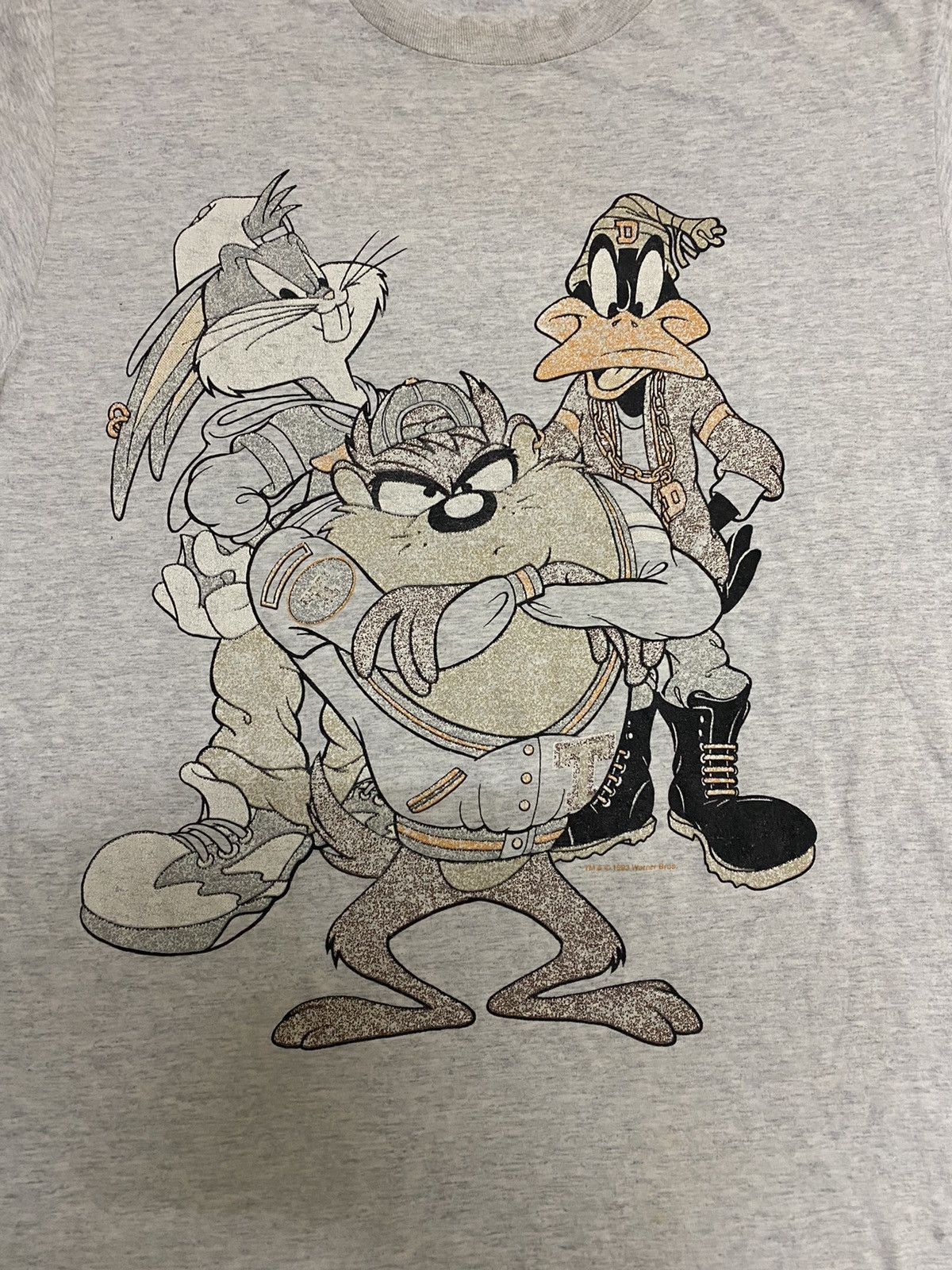 Vintage × Warner Bros Vintage 90s Warner Bros Back to Back Print T-Shirt (C2) Size US L / EU 52-54 / 3 - 3 Thumbnail