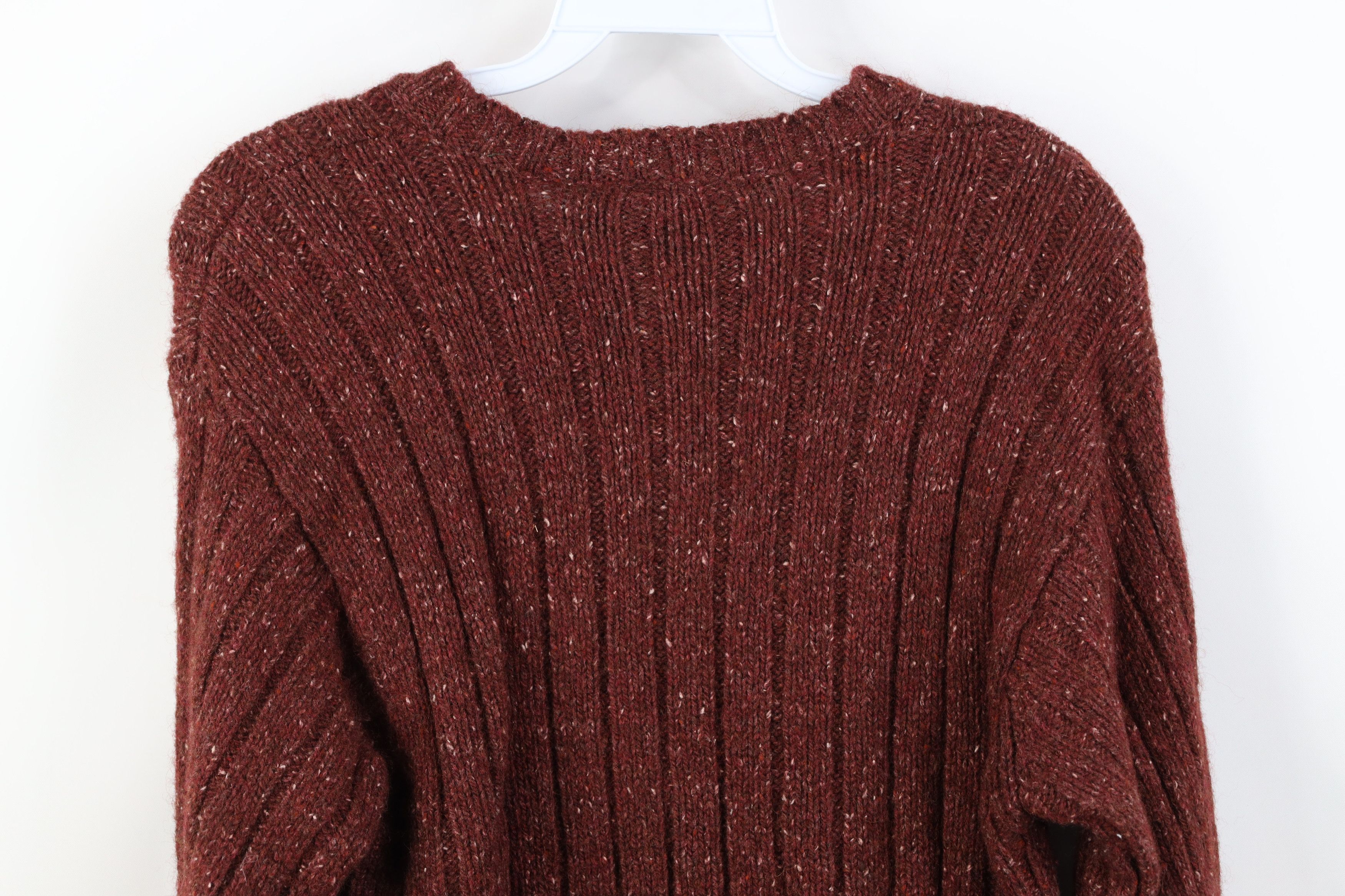 Timberland Vintage 90s Timberland Wool Blend Ribbed Knit Sweater Red Size US XS / EU 42 / 0 - 10 Thumbnail