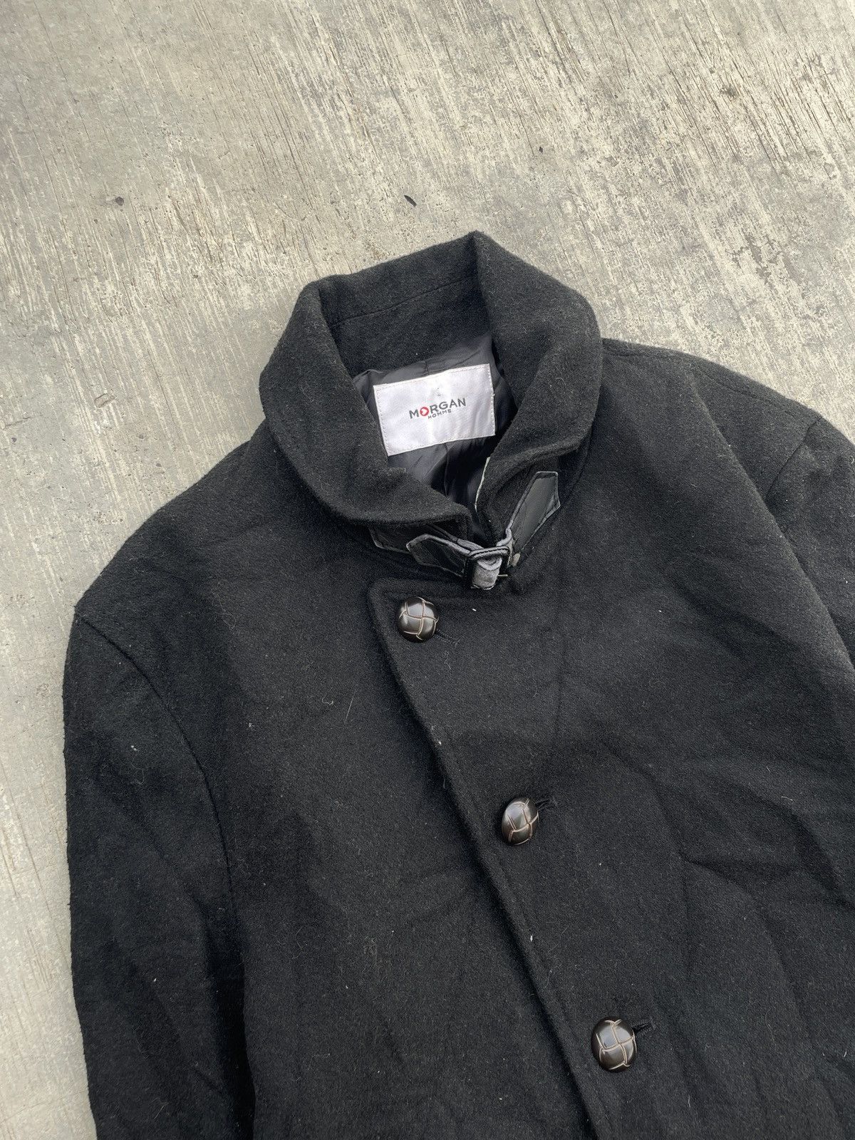 Morgan Homme 2000s JAPANESE BRAND MORGAN HOMME WOOL COAT Size US S / EU 44-46 / 1 - 3 Thumbnail