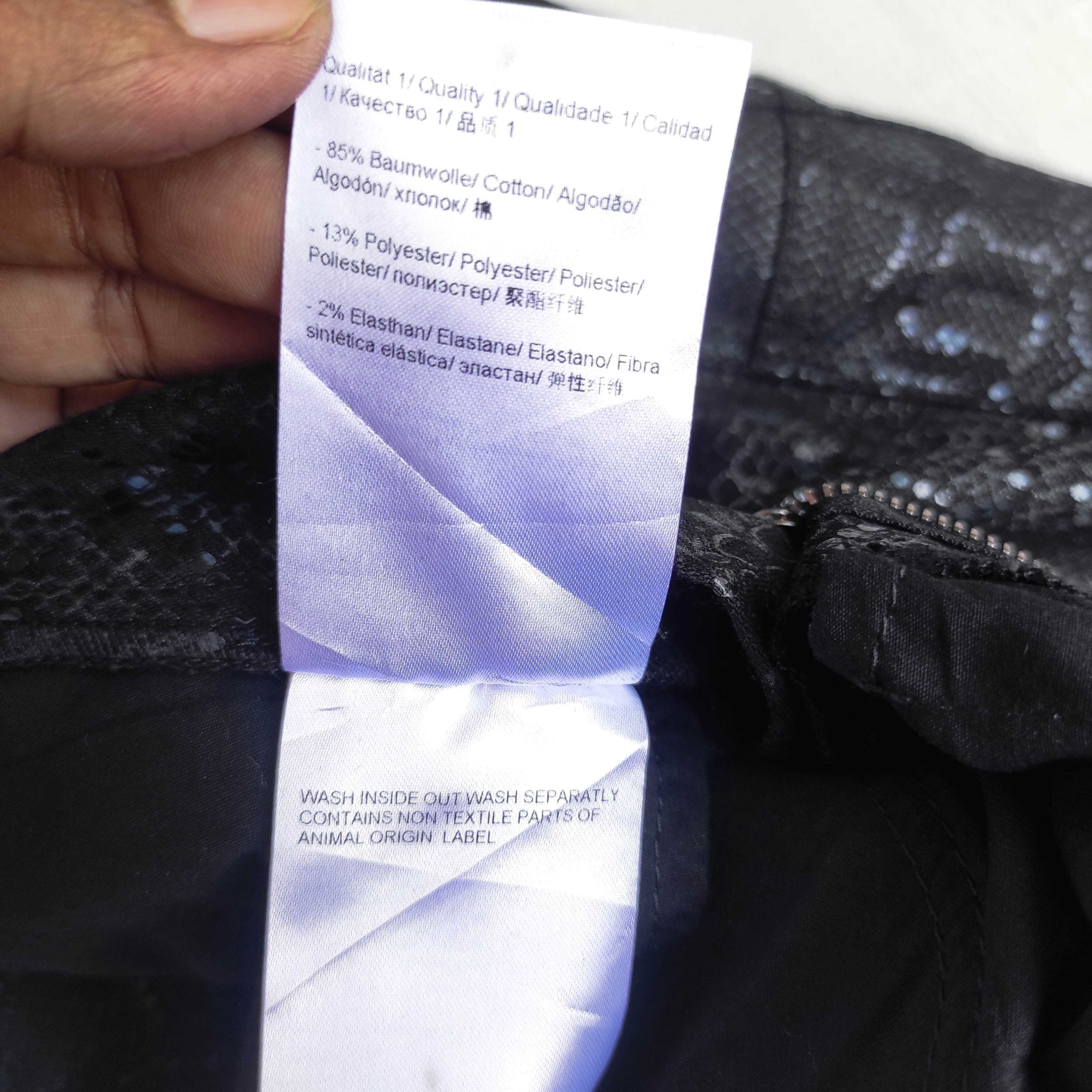 Escada Escada Python Pants Black Snake Print Sexy Designer Size 30" / US 8 / IT 44 - 11 Thumbnail