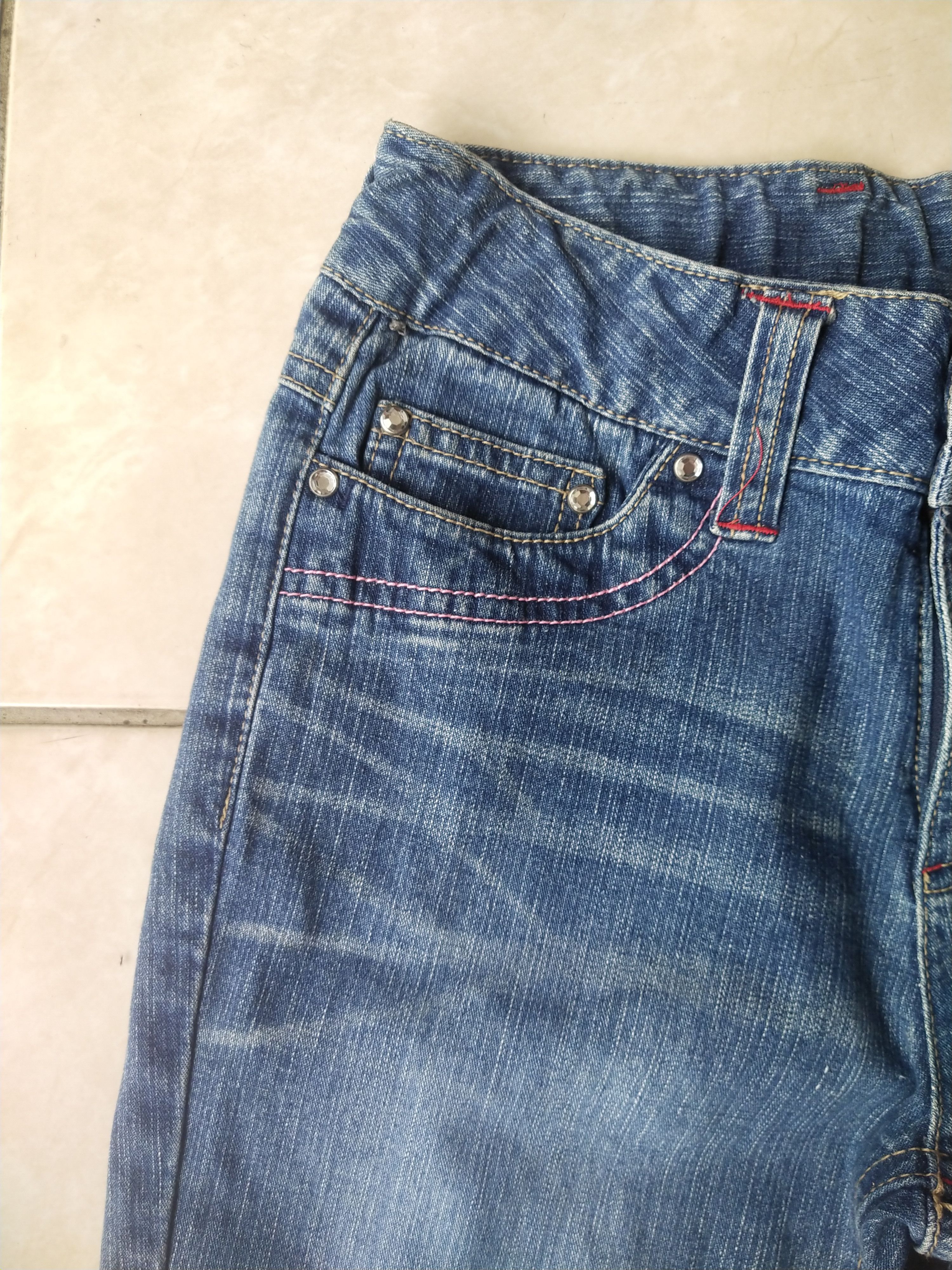 Disney Disney Stitch Flared Jeans Y2K Official Vintage Size 25" / US 0 / IT 36 - 4 Thumbnail