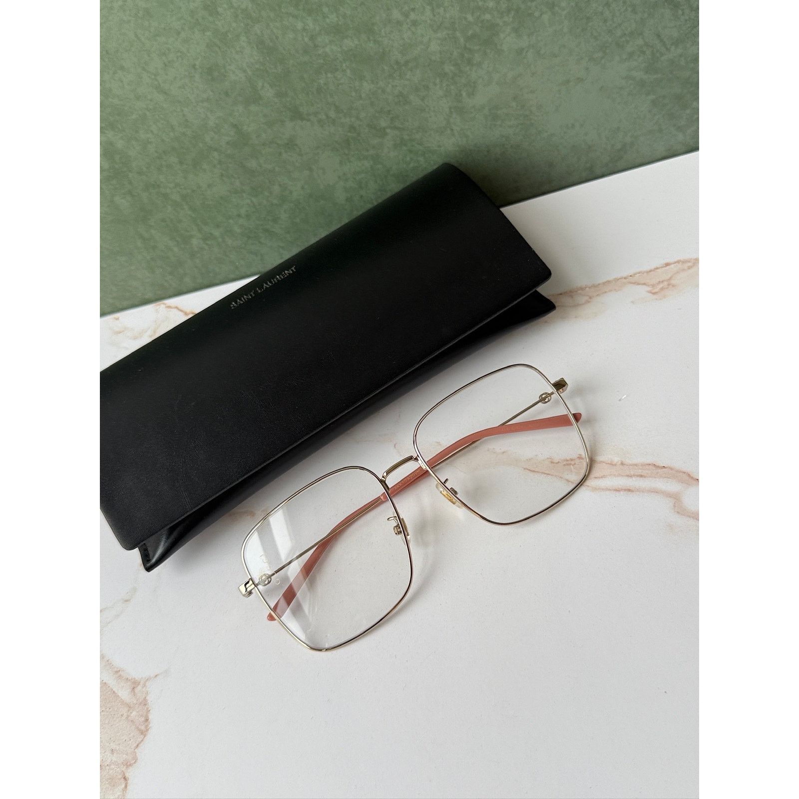 Gucci NEW Gucci GG0445O Gold Metal Oversized Square Frames Size ONE SIZE - 3 Thumbnail