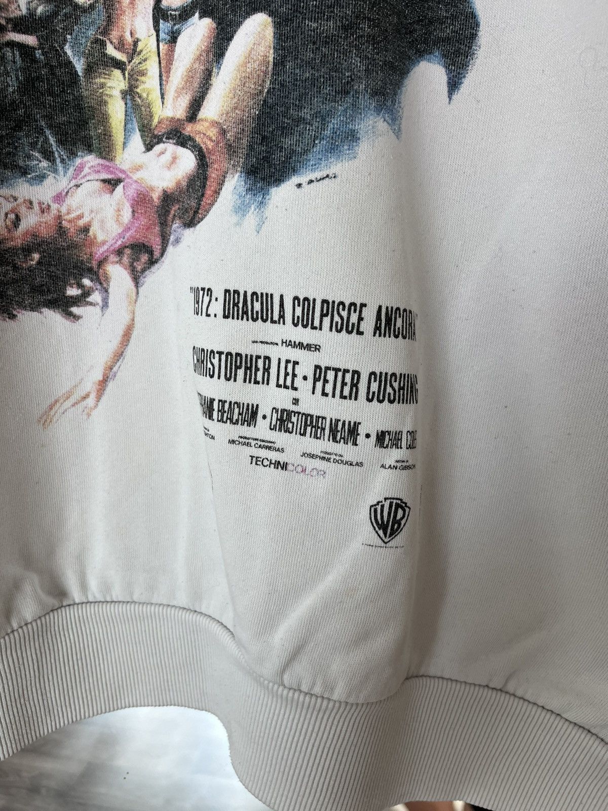 Vintage RARE! Hummer Dracula Colpisce Ancora Warner Bros Sweatshirt Size US M / EU 48-50 / 2 - 4 Thumbnail