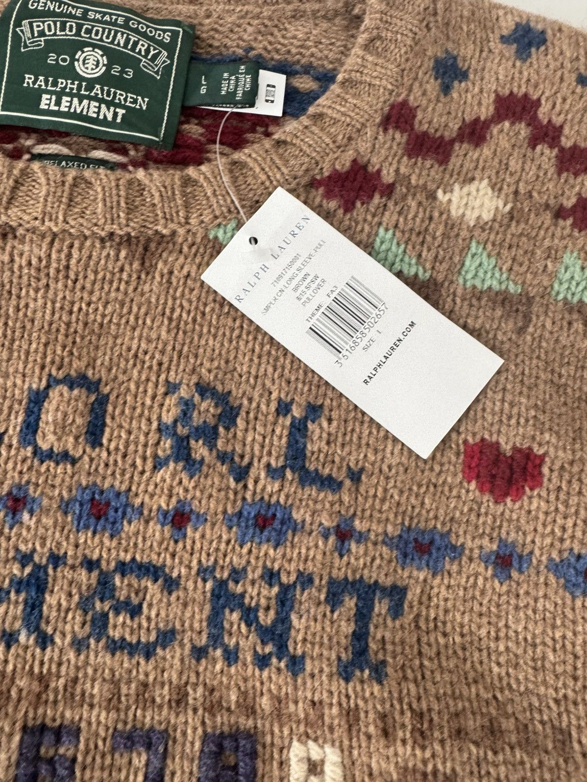 Ralph Lauren Ralph Lauren X Element skateboarding wool knitted sweater Size US L / EU 52-54 / 3 - 3 Thumbnail