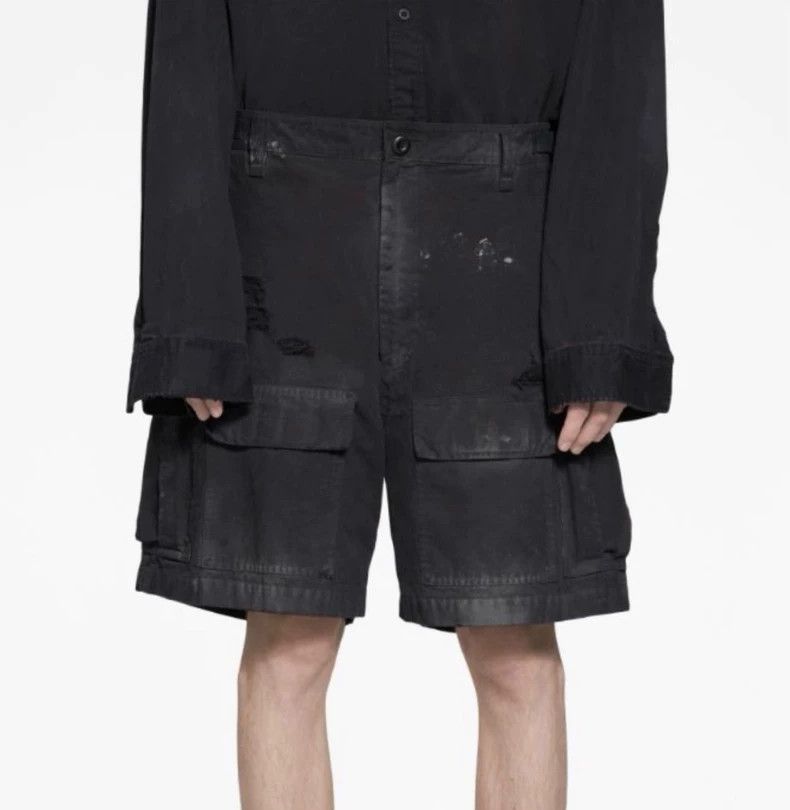 Balenciaga Balenciaga size m 24SS Disruptive Ink-Splashing Fringed Car Size US 30 / EU 46 - 2 Thumbnail