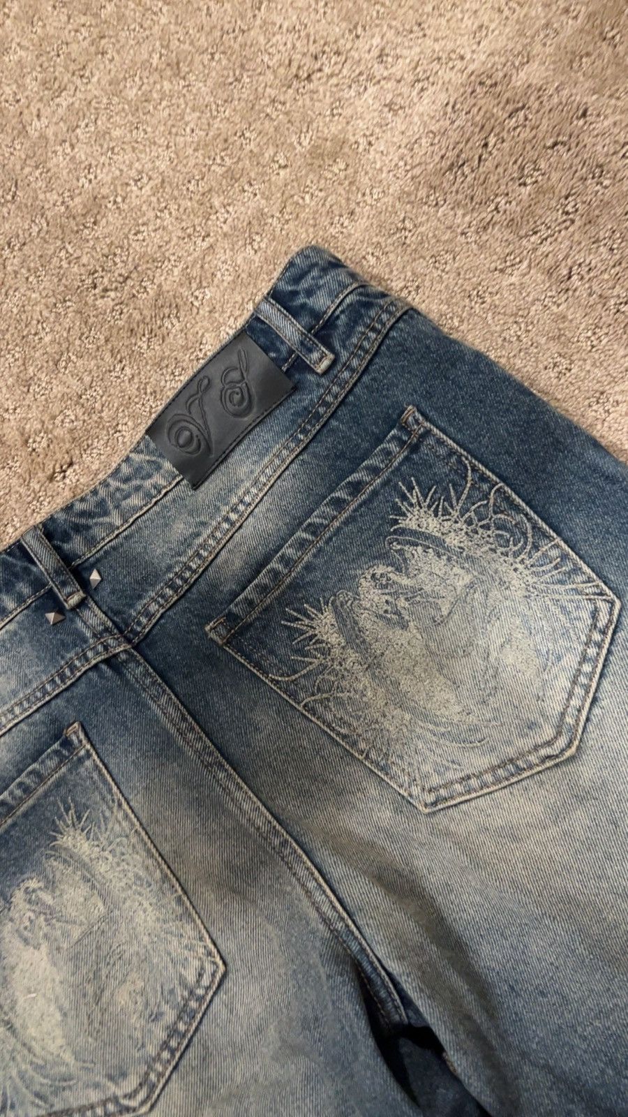Other “Vendetta” Blue Washed Jeans Size US 34 / EU 50 - 1 Thumbnail