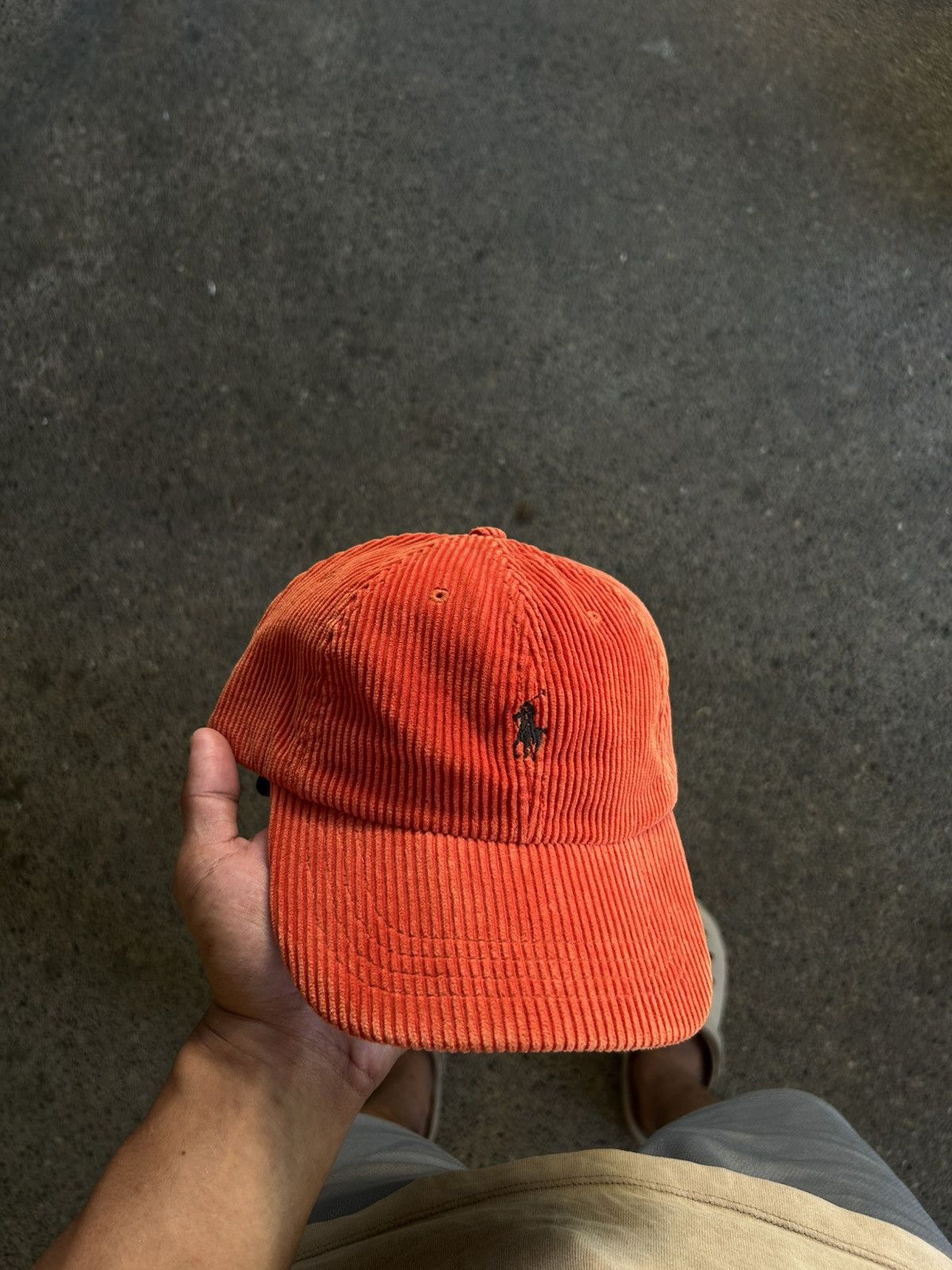 Polo Ralph Lauren Vintage x Rare Polo Ralph Lauren Corduroy Cap Size ONE SIZE - 1 Thumbnail