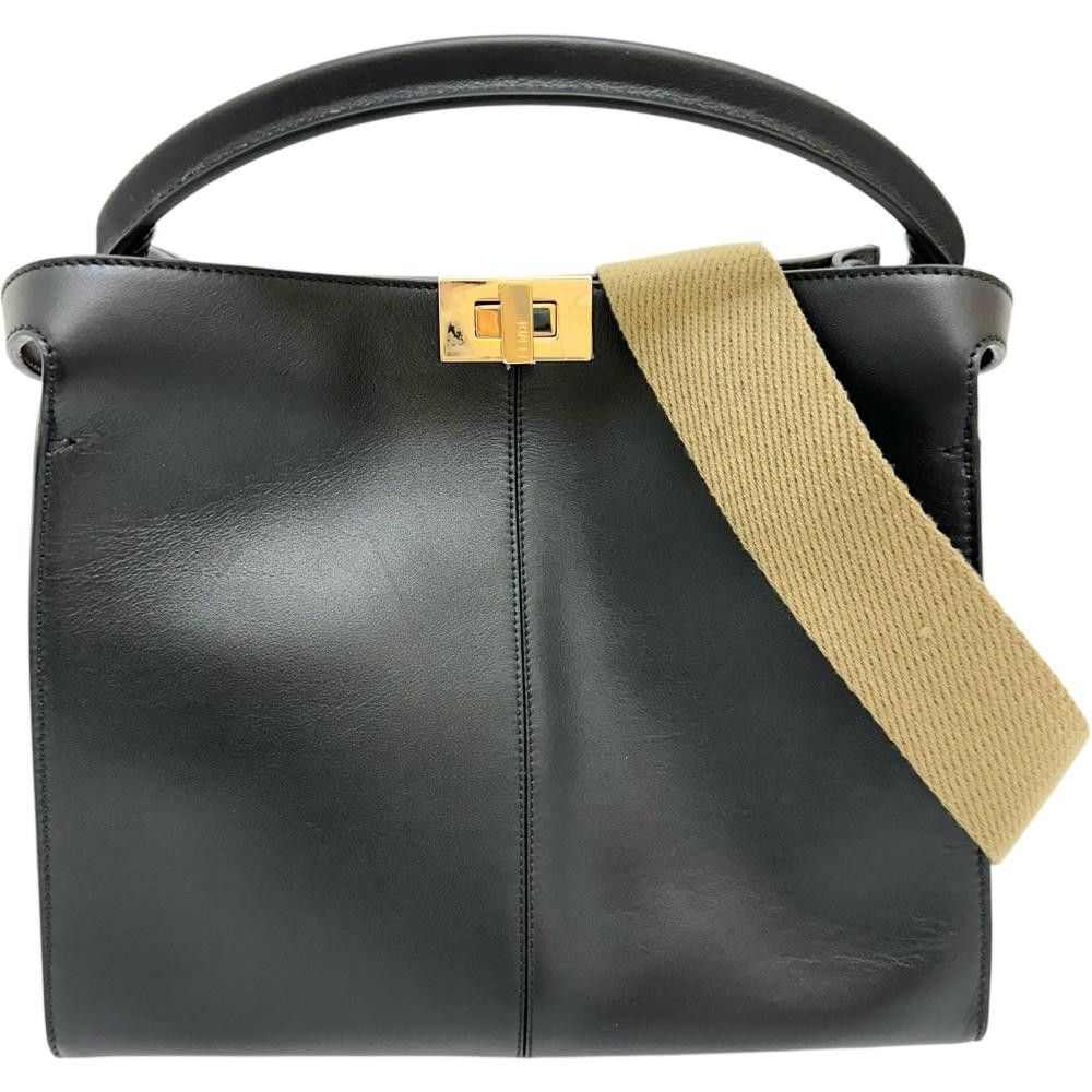 Fendi Fendi Fendi Peekaboo X-Lite Leather 2way Bag Leather Shoulder Bag 8BN310 Size ONE SIZE - 1 Thumbnail