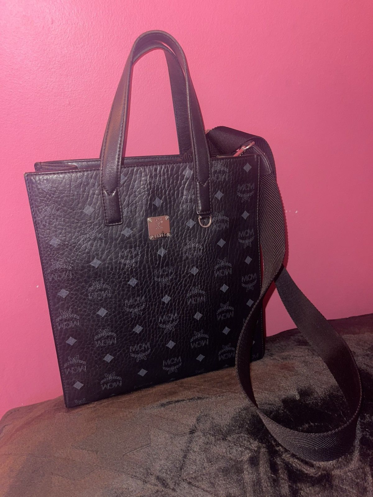 MCM Leather MCM AREN TOTE IN VISETOS Size ONE SIZE - 1 Thumbnail