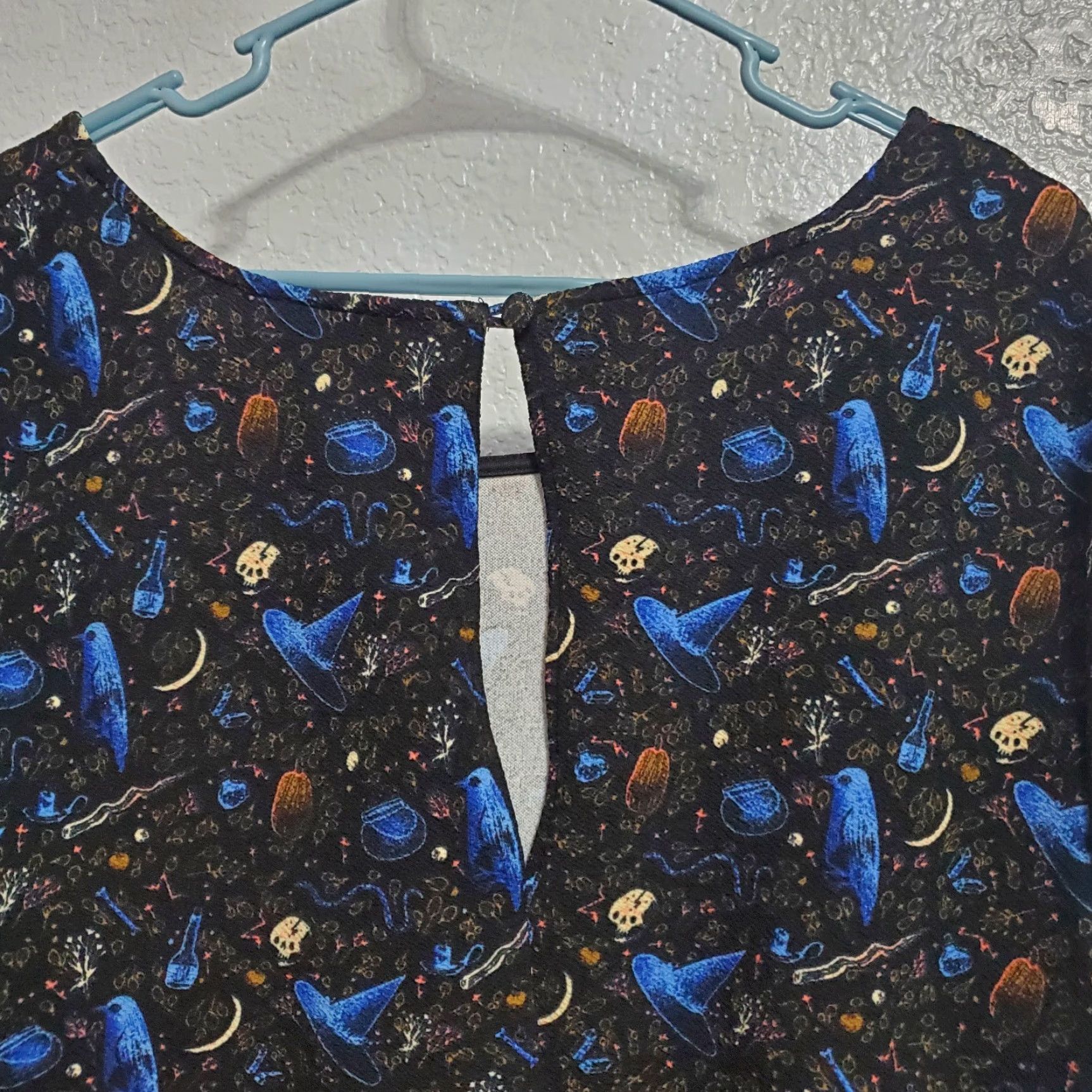 Etro VINTAGE Smak Parlour Dress Women 1X Black Shift Witchy Things Cosmic Retro Pockets Size XL / US 12-14 / IT 48-50 - 6 Thumbnail
