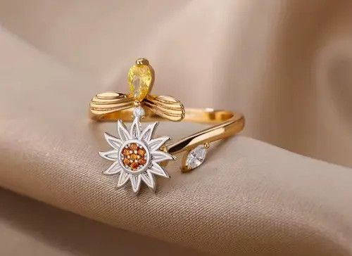Jewelry Kobashi x Kouno Sunflower Adjustable Ring Size ONE SIZE - 1 Thumbnail