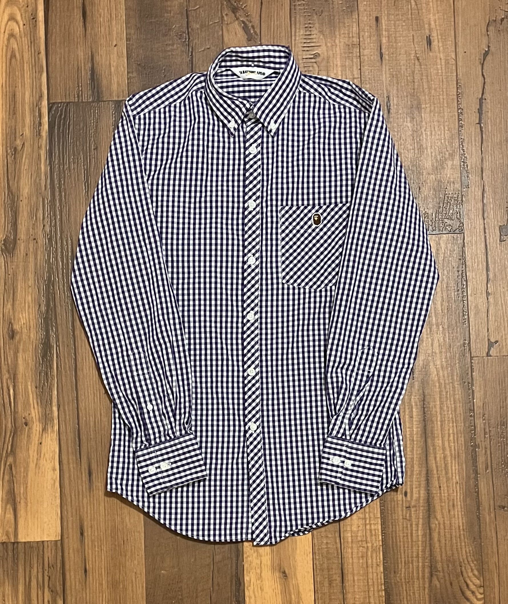 Bape Bape long sleeve button up shirt Size US S / EU 44-46 / 1 - 1 Thumbnail