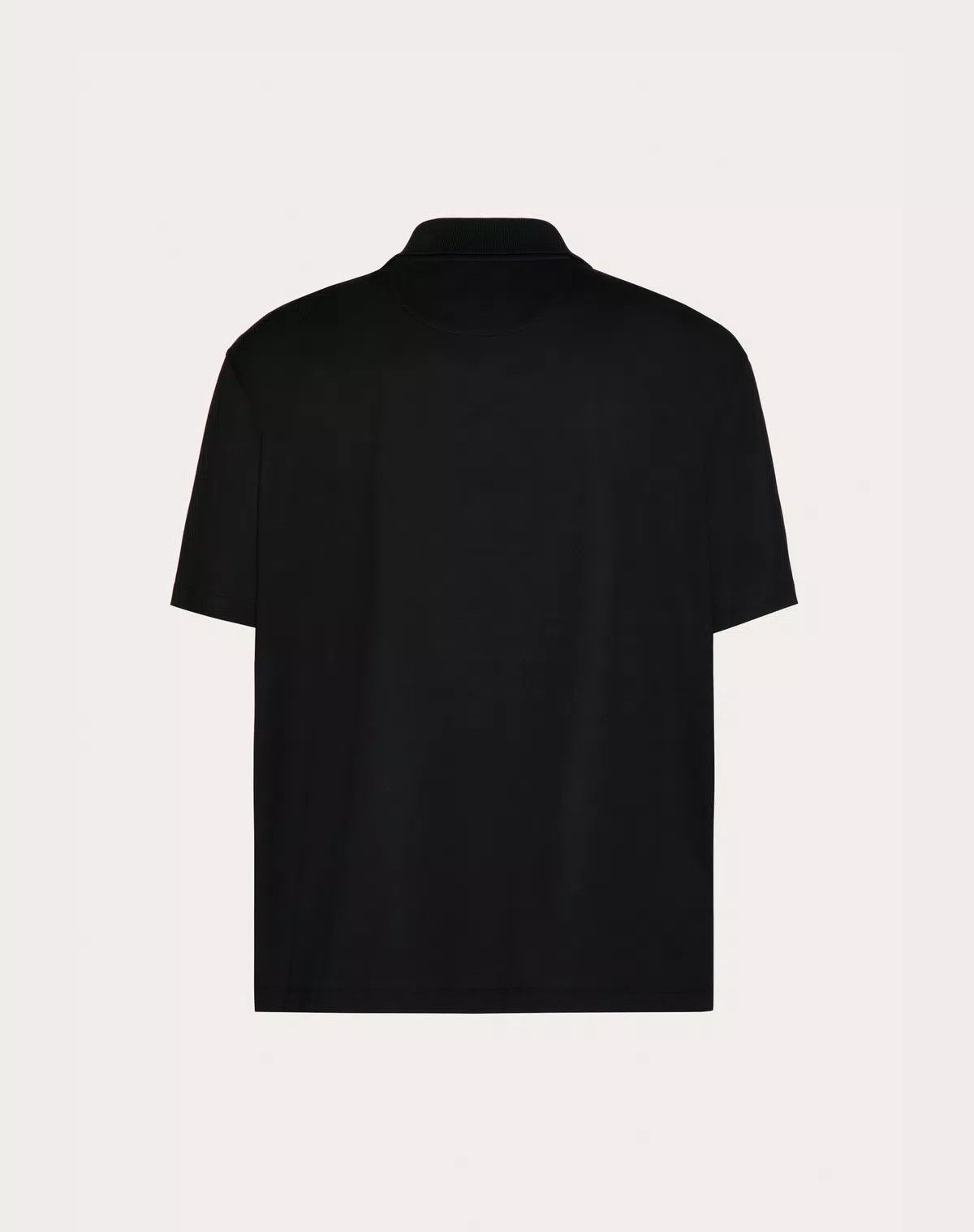 Valentino oc11z0725 Mercerised Cotton Polo Shirt in Black Size US S / EU 44-46 / 1 - 2 Thumbnail