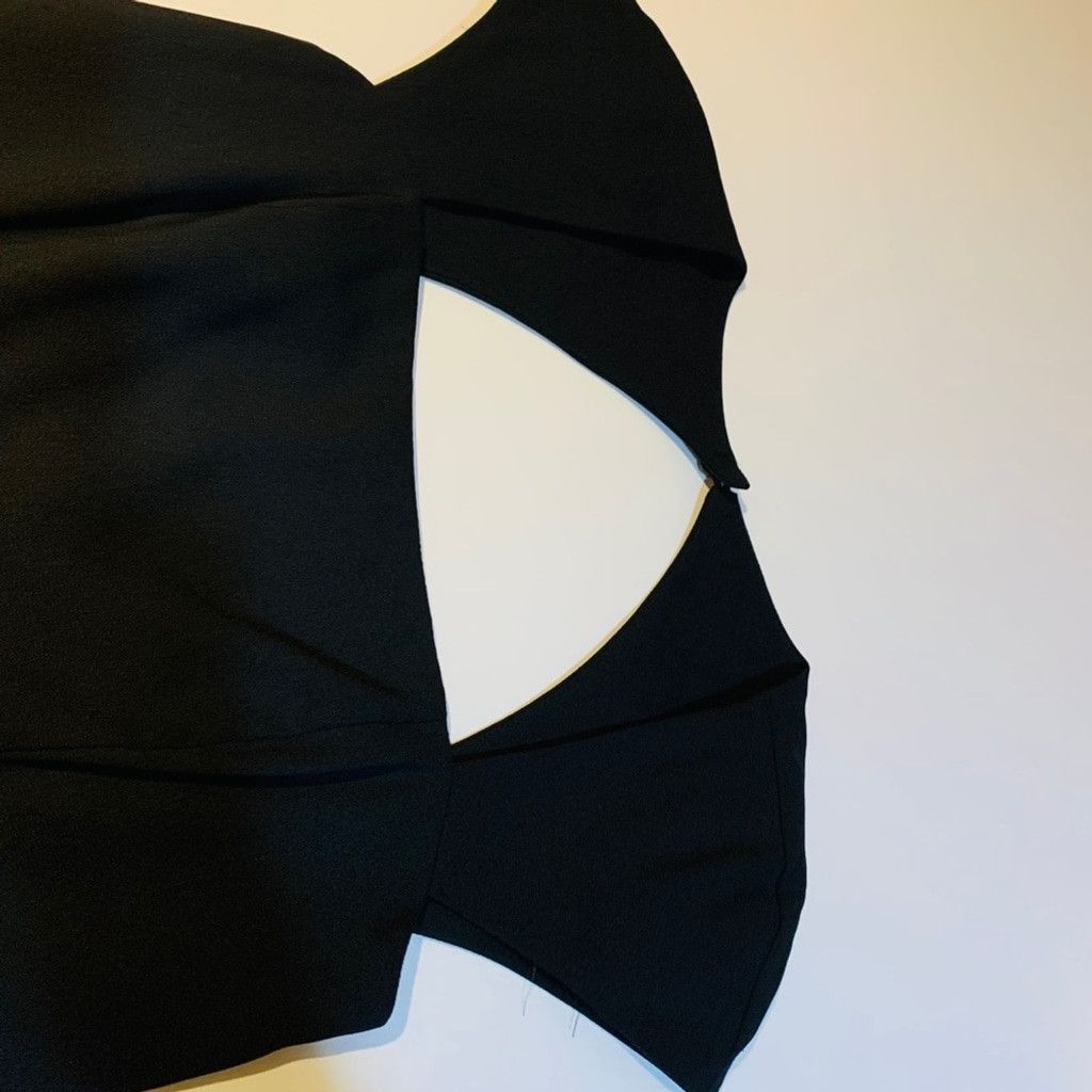 Other Krasini Black dress below knee with slit size 10 Size L / US 10 / IT 46 - 3 Thumbnail