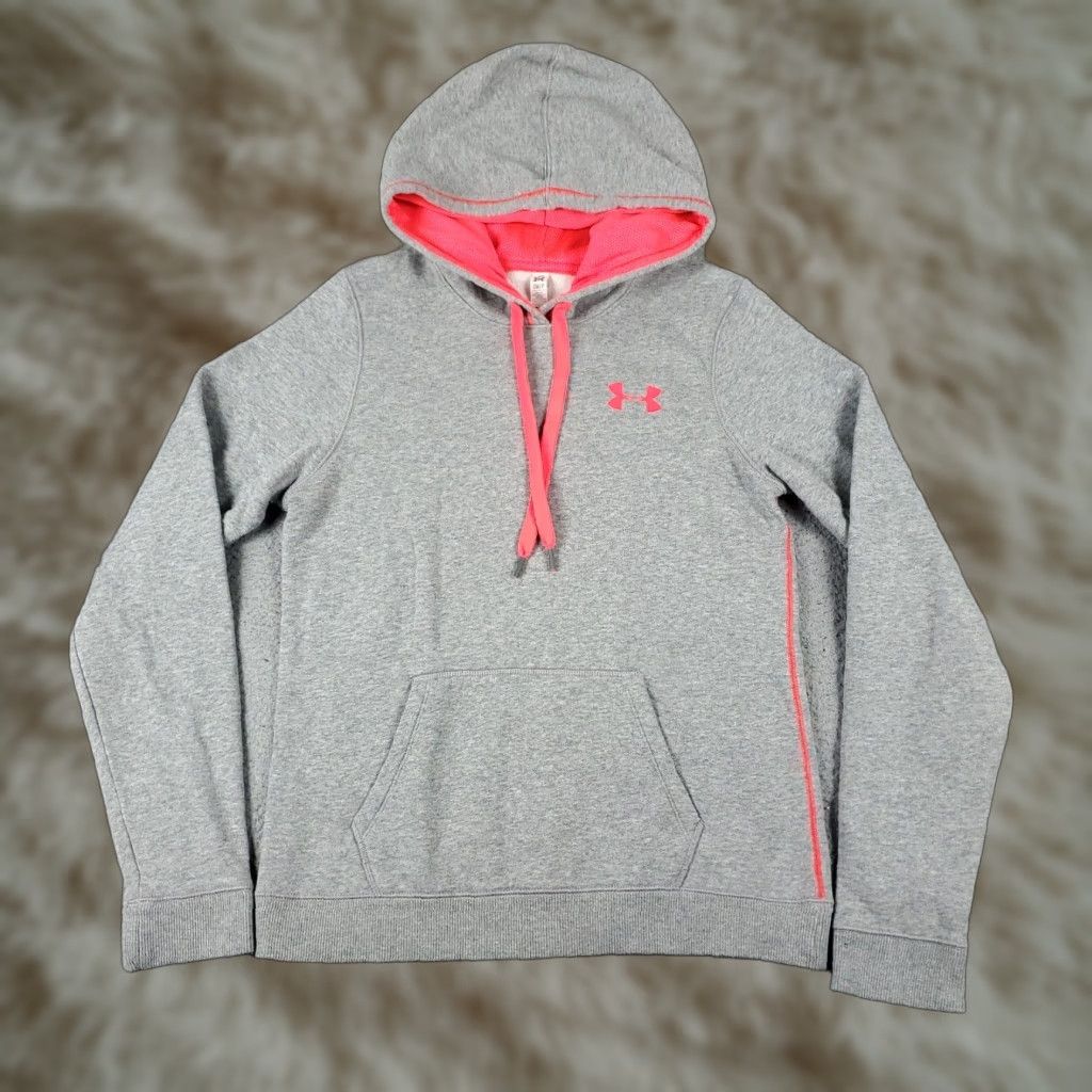 Under Armour Under Armour Hoodie Womens Small Gray Pullover Sweatshirt Sweatshirt Hoodie Size S / US 4 / IT 40 - 1 Thumbnail