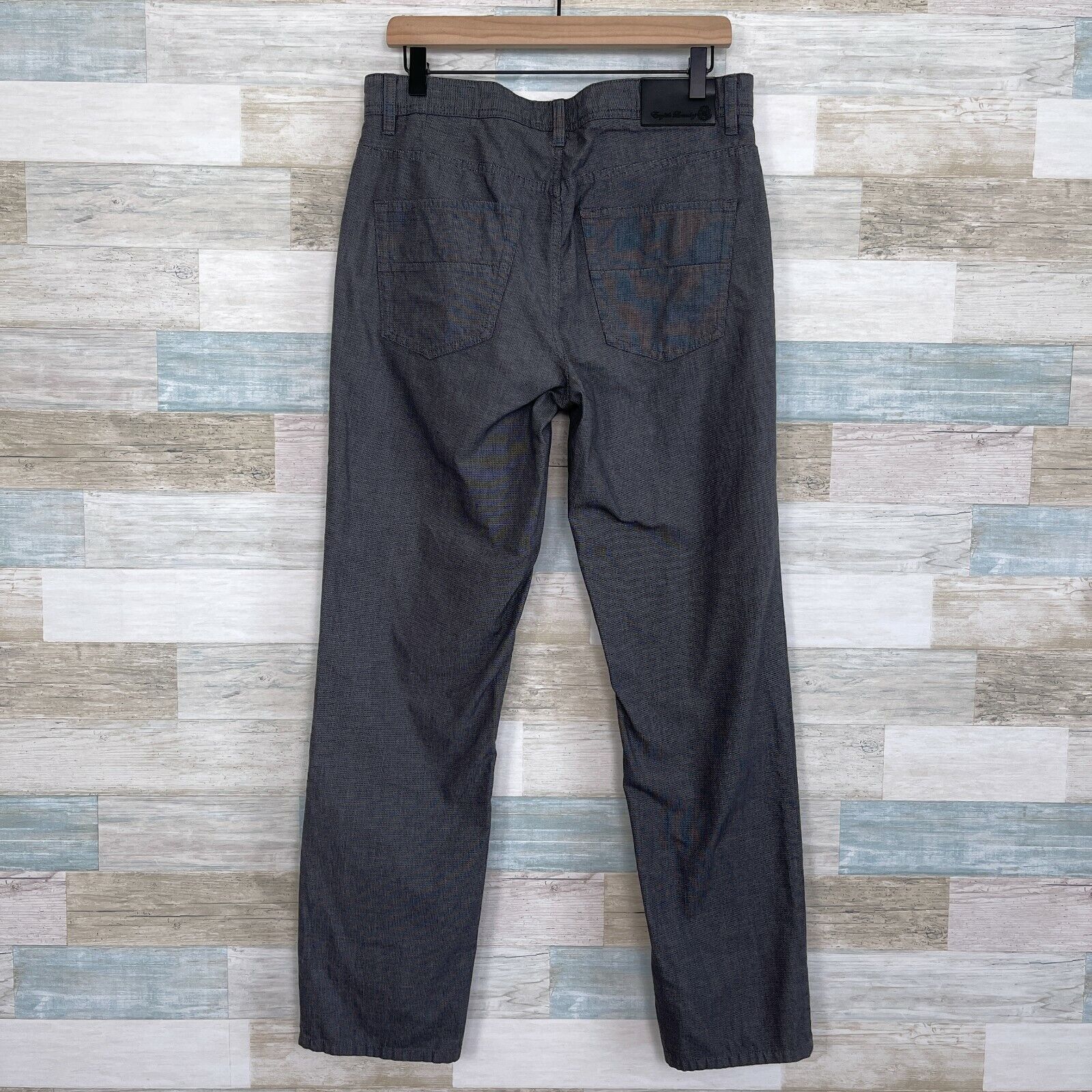 English Laundry English Laundry Walker Pants Gray Patterned 5 Pocket Slim 32 Size US 32 / EU 48 - 4 Thumbnail
