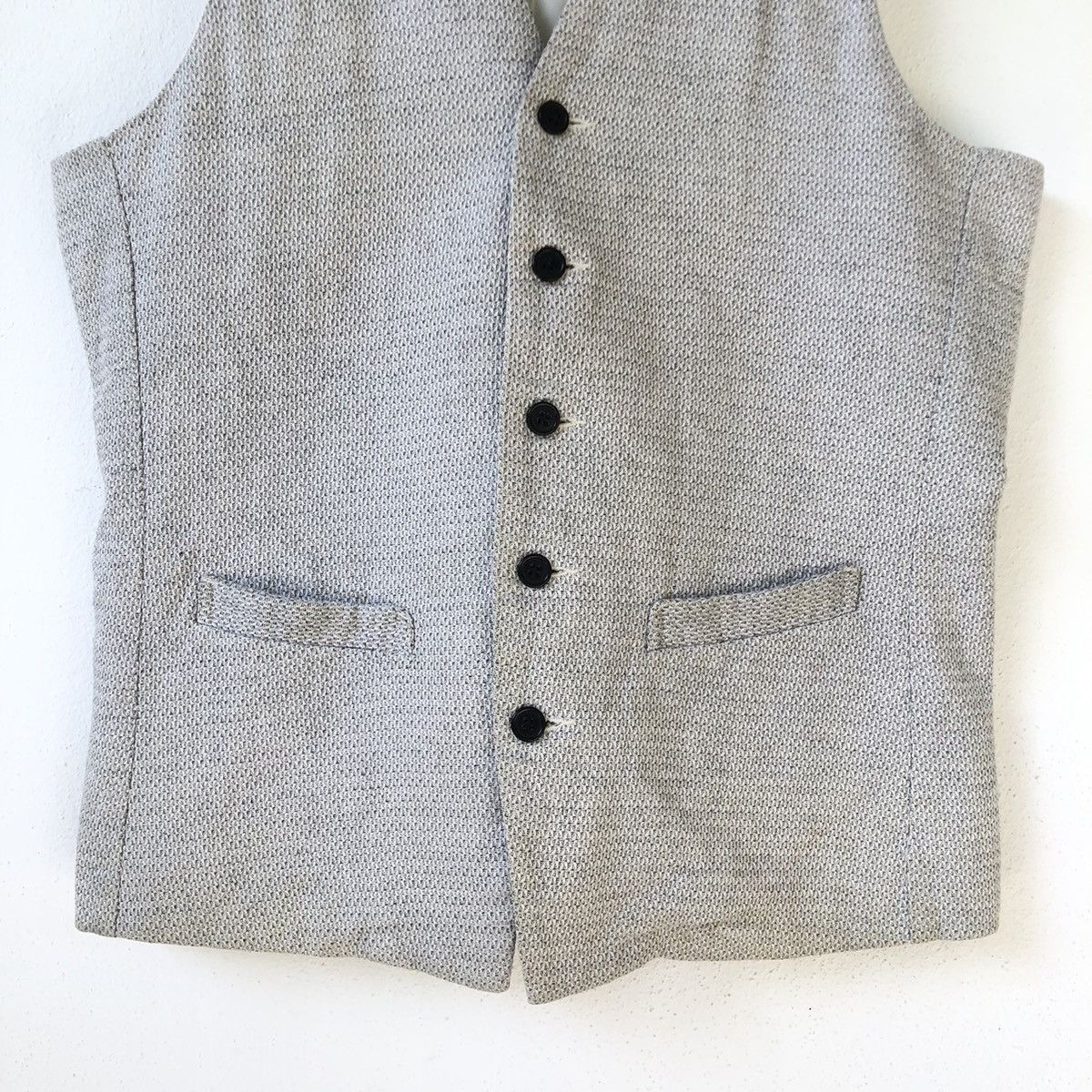Katharine Hamnett London KATHARINE HAMNETT LONDON Linen-Cotton Vest Size US M / EU 48-50 / 2 - 6 Thumbnail