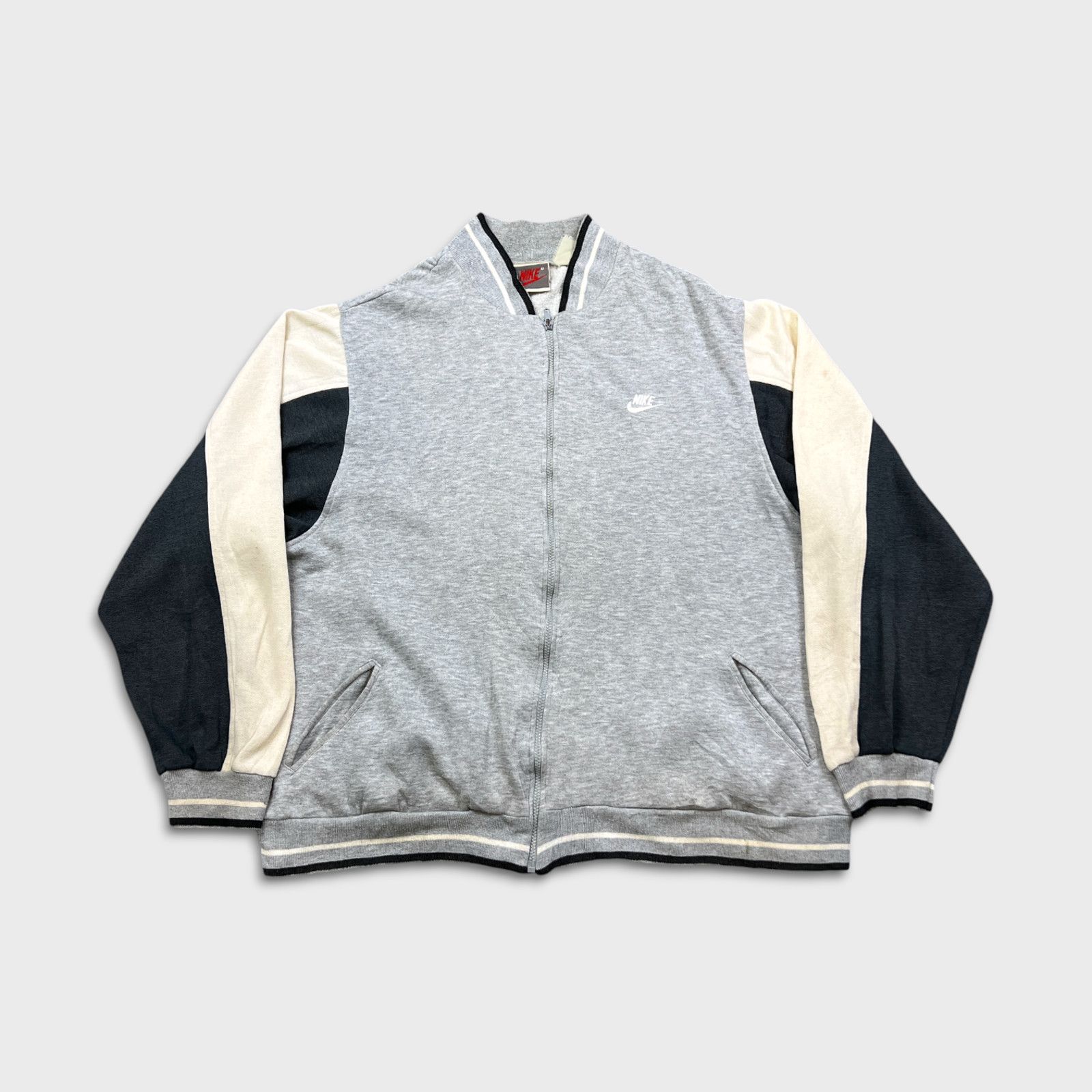 VTG Nike Sportswear Sweatshirt 2XL Swoosh Full Zip Jacket