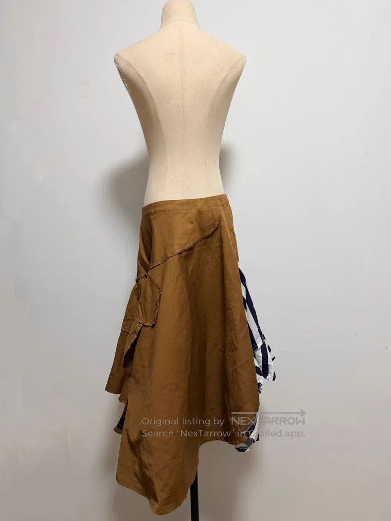 Comme des Garcons Comme Des Garcons size M Mixed Material Patchwork Skirt Size 22" - 2 Thumbnail