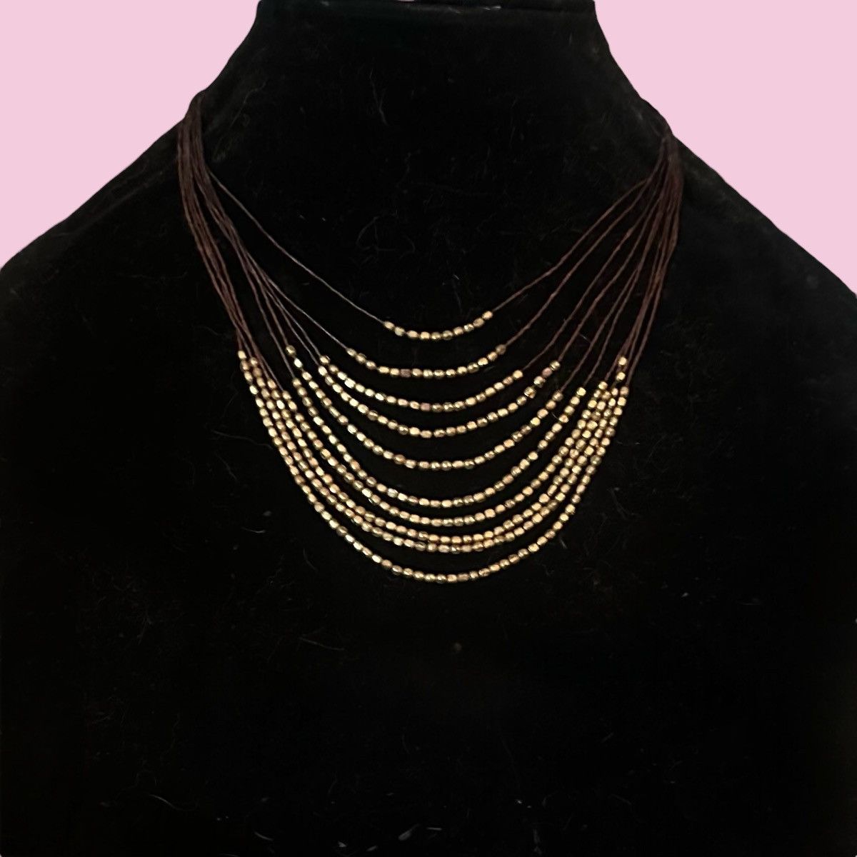 Other Nakamol multi strand layered gold bead cord necklace Size ONE SIZE - 1 Thumbnail
