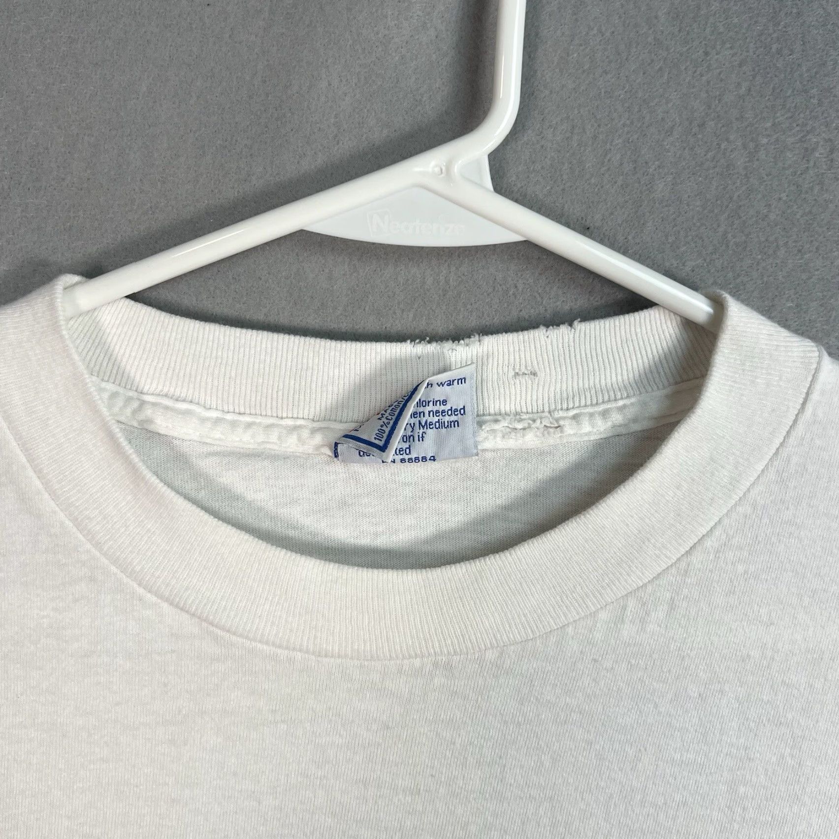 Vintage Vintage 1990s Mercedes McLaren Porsche Grand Touring Championship Cotton Graphic T-Shirt Adult 2XL Men White Size US XXL / EU 58 / 5 - 7 Thumbnail