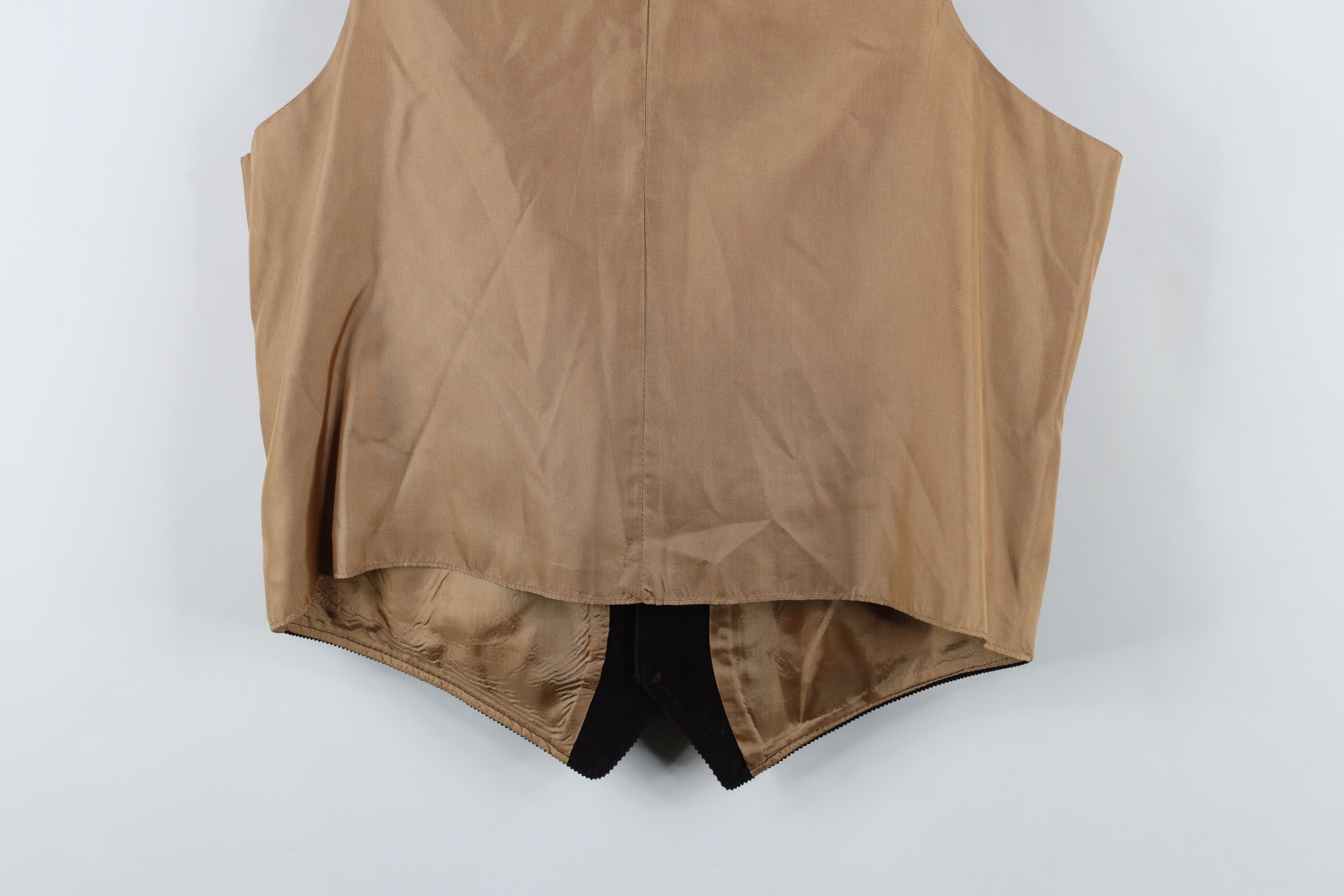 Vintage Vintage 70s Streetwear Button Suit Vest Jacket Brown Size US XXL / EU 58 / 5 - 10 Thumbnail