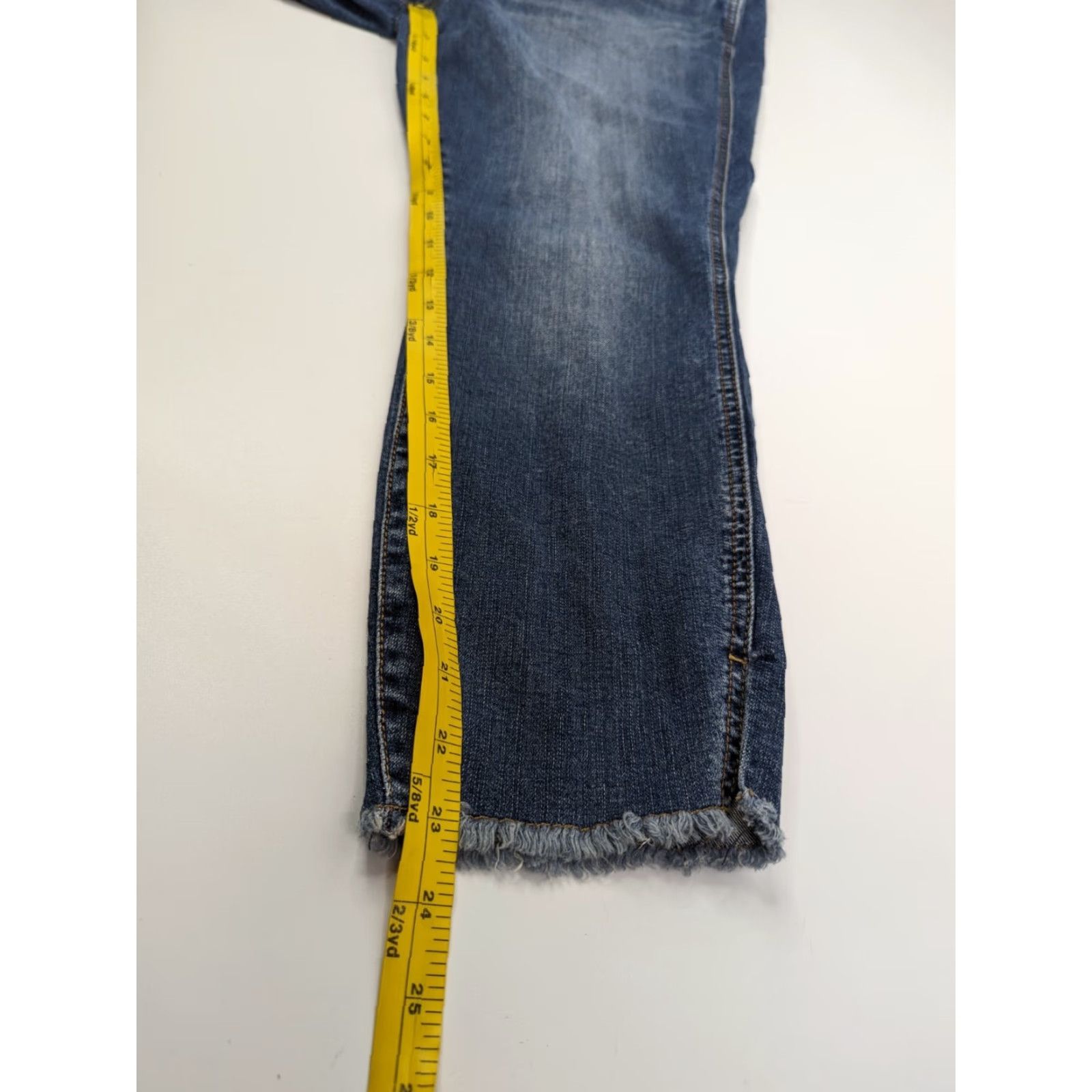 Torrid Torrid Jeans Womens 16 Blue Skinny Dark Wash Casual Denim Raw Hem Size 38" / US 16 / IT 52 - 5 Thumbnail