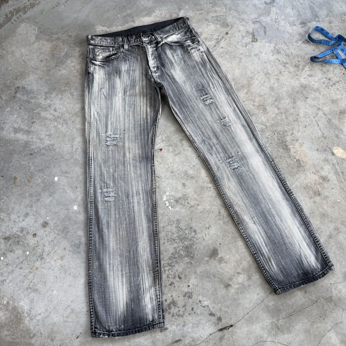 Japanese Brand W34x32 Vintage FM8448B Faded Denim Jean Pants Size US 34 / EU 50 - 1 Thumbnail